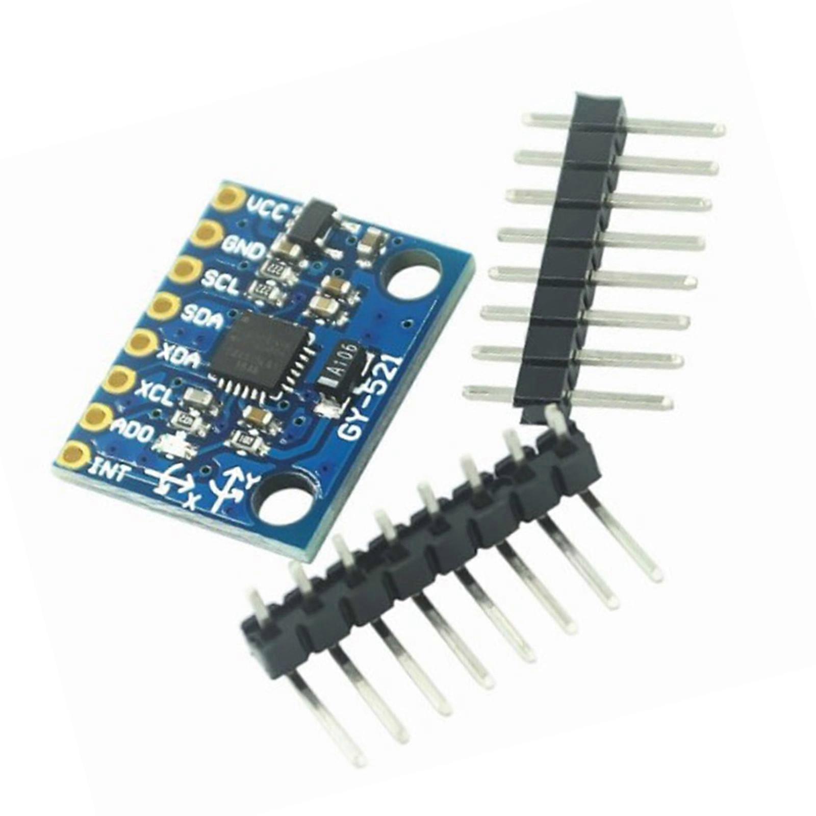 Low Noise MPU6050 Sensors Module 3Shaft Gyroscope and Accelerometer Board for Dynamic Monitoring +/-250 500 1000 2000 Multicolor