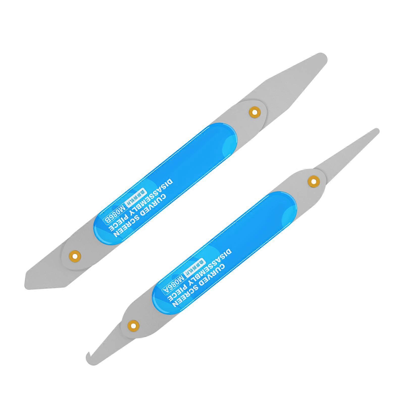 Expert Curvilinear Border Pry Tool Against Slip Handle Thin Metal Building For Device Repair Multicolor