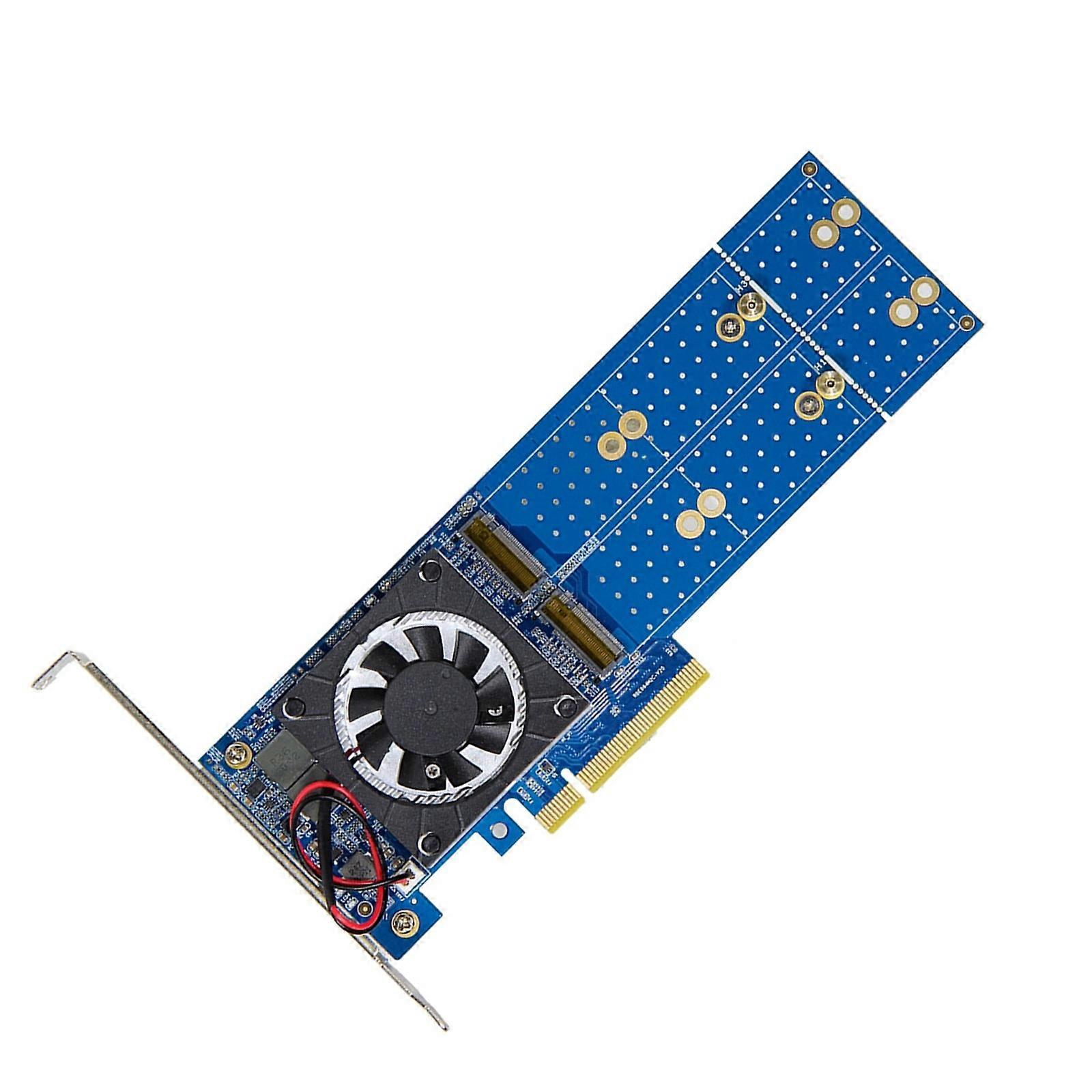 4Channel PLX88024 PCIExpress Expansion Card Supports 2280 22110 NVMe SSDs Easy Brackets Switching For Tower/Mini Systems Multicolor