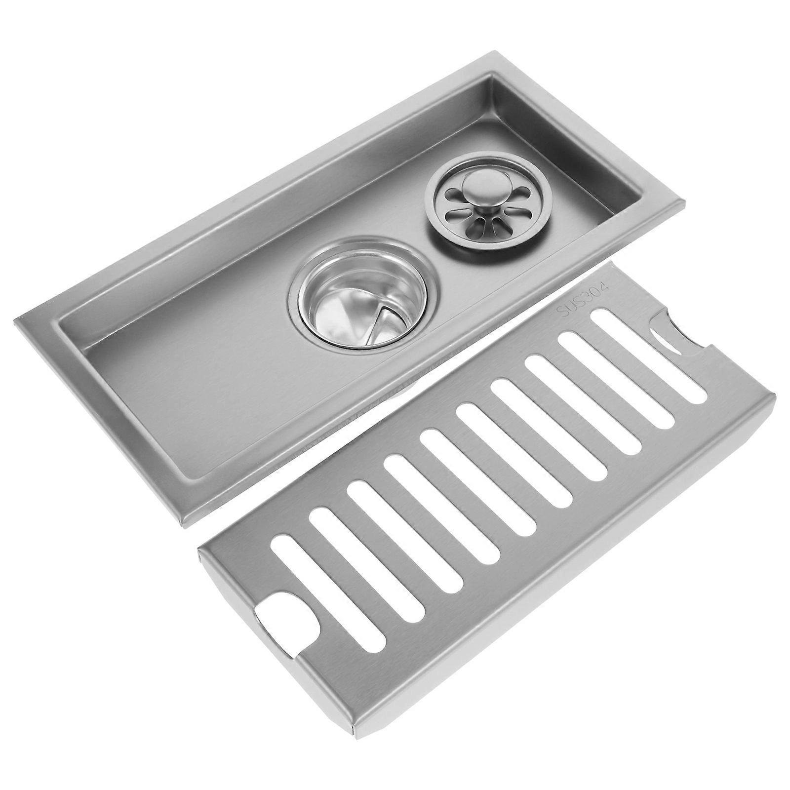 Rectangular Floor Drain Strainer Lasting Bathroom Shower Strainer Drain Cover Hair Stopper Replacement