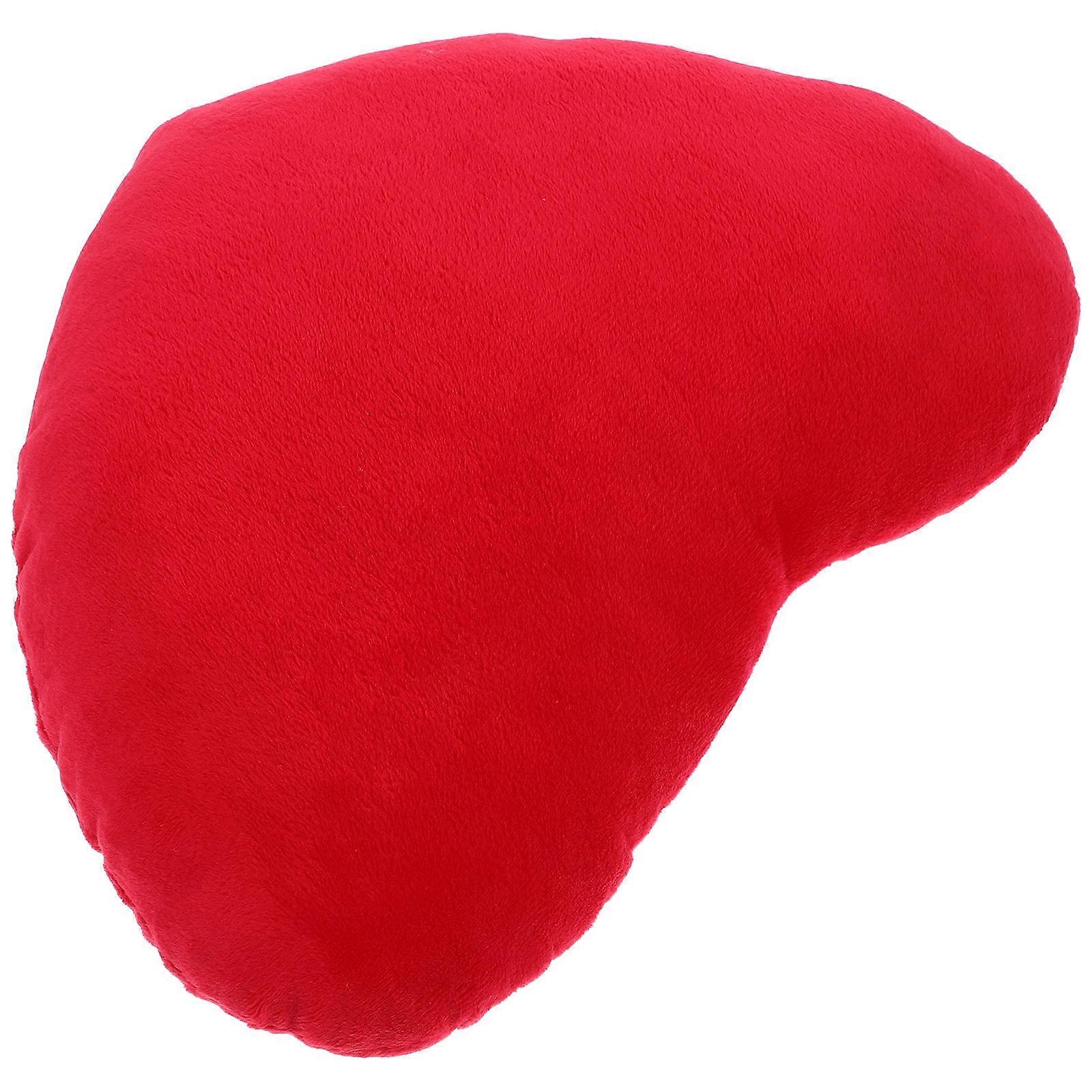 Heart Shaped Pillow Decorative Throw Pillow for Couch Red
