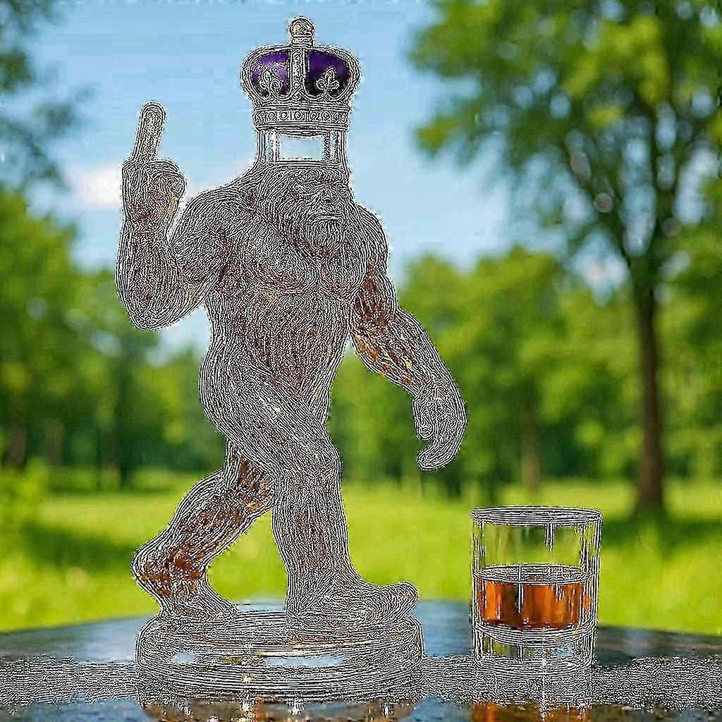 Bestselger 350 ml whiskykaraffel i form av ørn, dachs og ugle