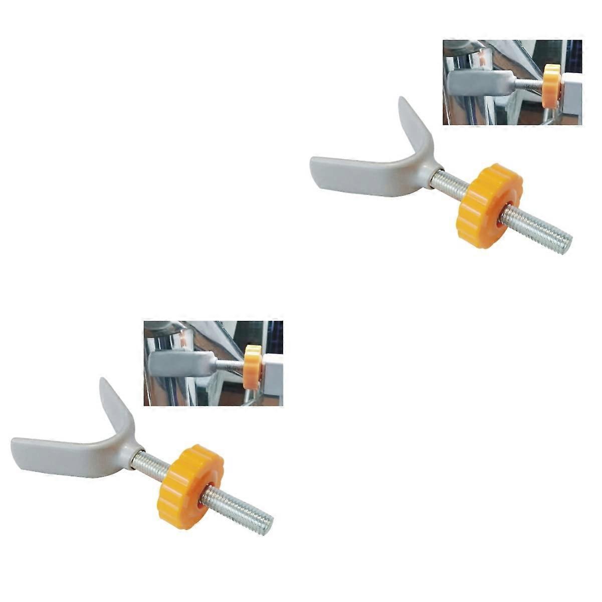 2 Pack Pet Gate Spindle Banister Mounting Kit, Easy Install Safety Bolts, No Tools Required