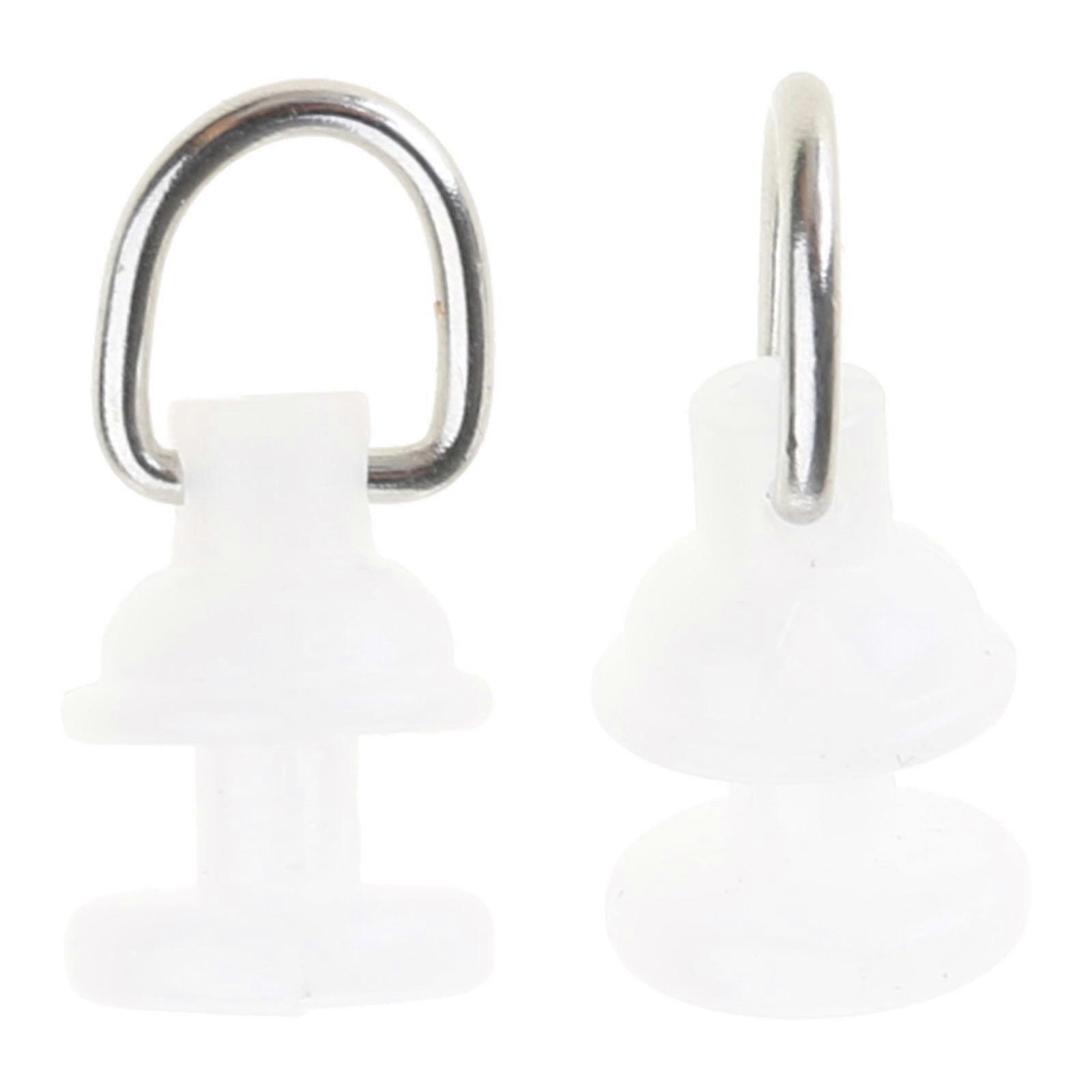 100Pieces Curtain Gliders Hooks Set Easy Sliding Rollers Drapery Curtain Track Roller Carriers Shower Curtain Pulley Multicolor