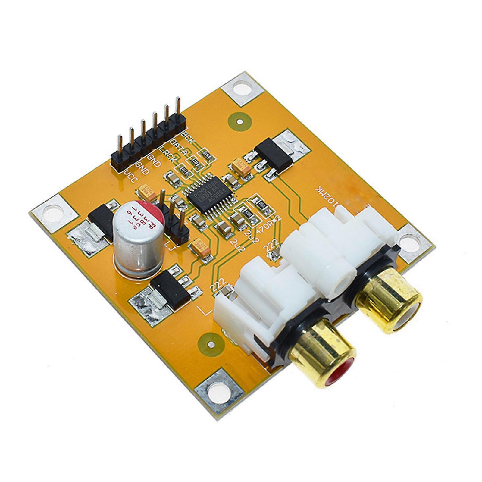 PCM5102 Digital Decoding Module Highly Resolution 24Bit 192kHz Auditory Adapter With I2S For RPi Projects Multicolor