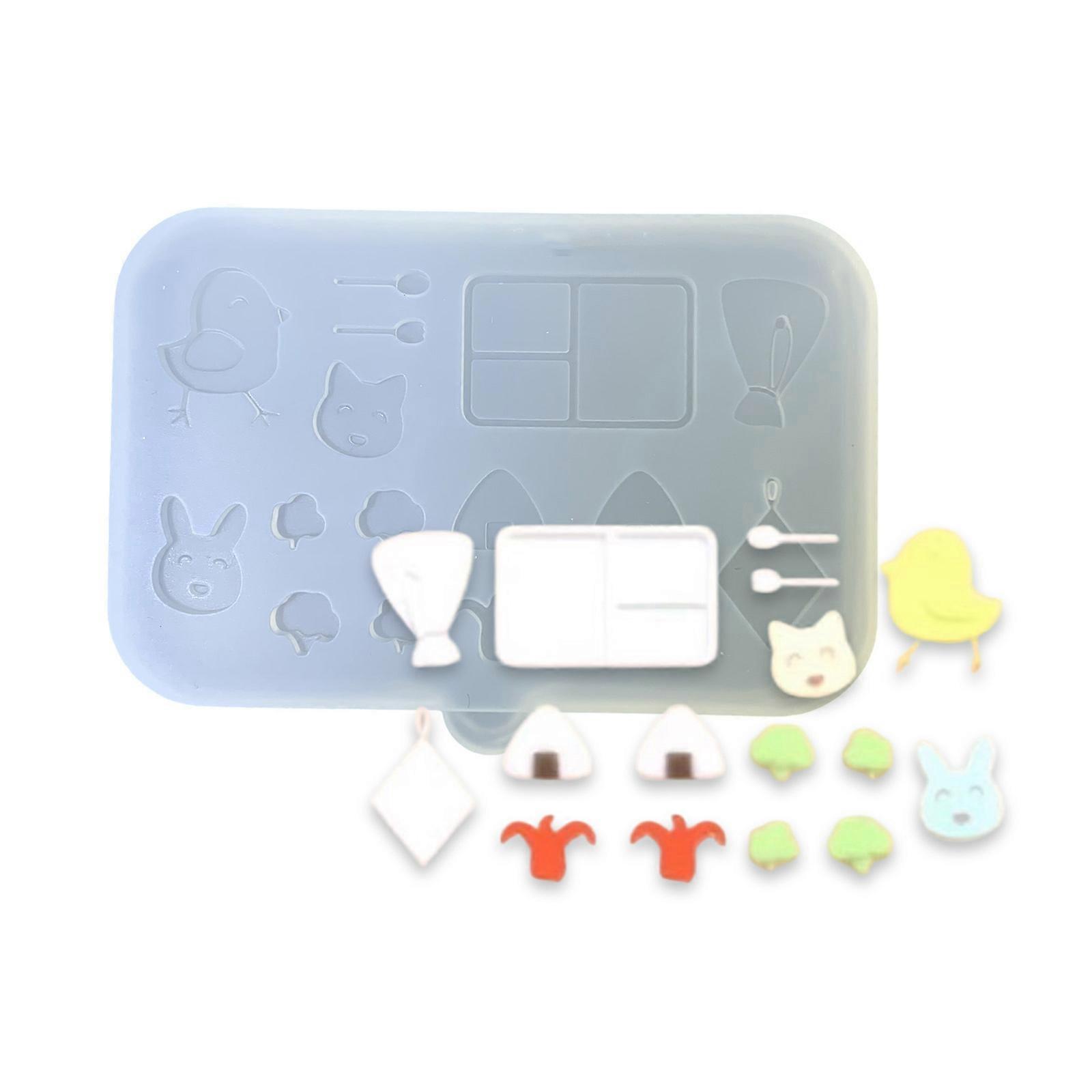 Multiple Styles Silicone Fondant Molds Set Chocolate Candy Baking Accessory Tool Sturdy and Flexible Materials Multicolor