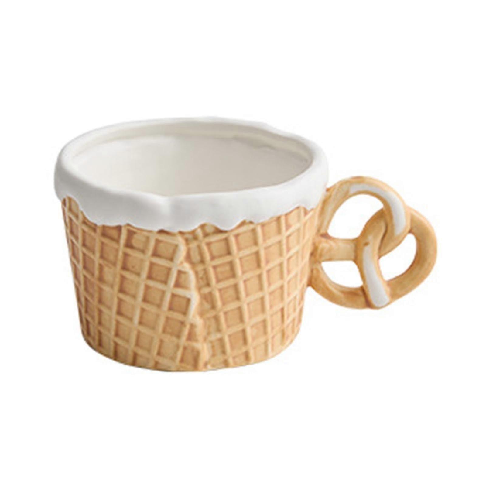 Pottery Tableware Ceramic Biscuit Dining Set For Camping And Picnics Brown Cups With Round Grip