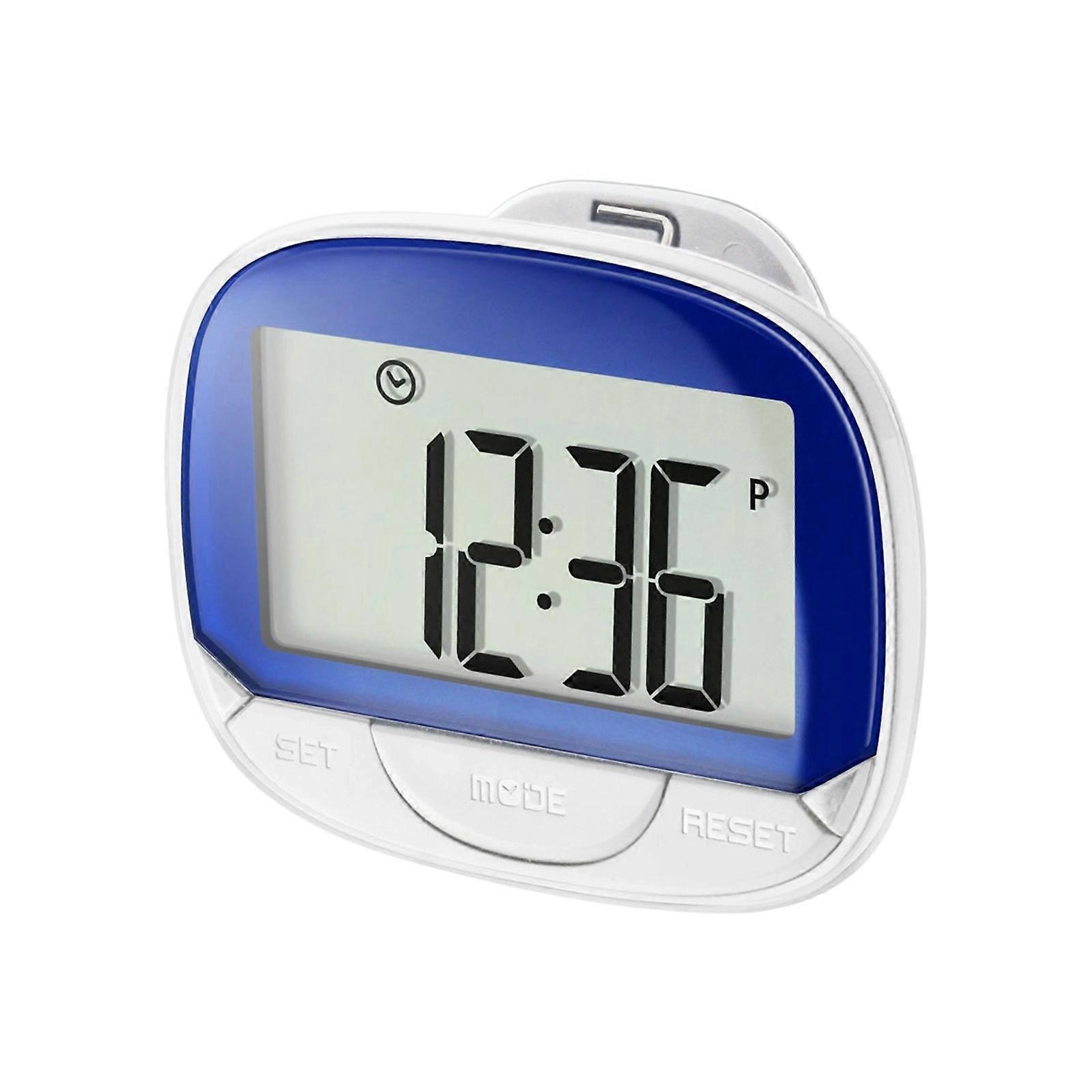 Professional Activity Trackers Large Screen Pedometer Podometro Step Counter For Outdoor Sports Walking  Blue