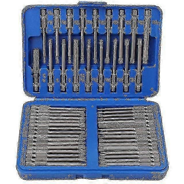 Screwdrivers 50pc 75mm extra long reach bit set security screwdriver bits torx star hex spline broca 25-26