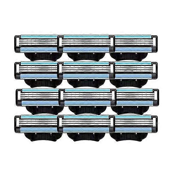 24 pcs blade refills, manual Mach 3 blade refills for Mach 3 blade refills for men