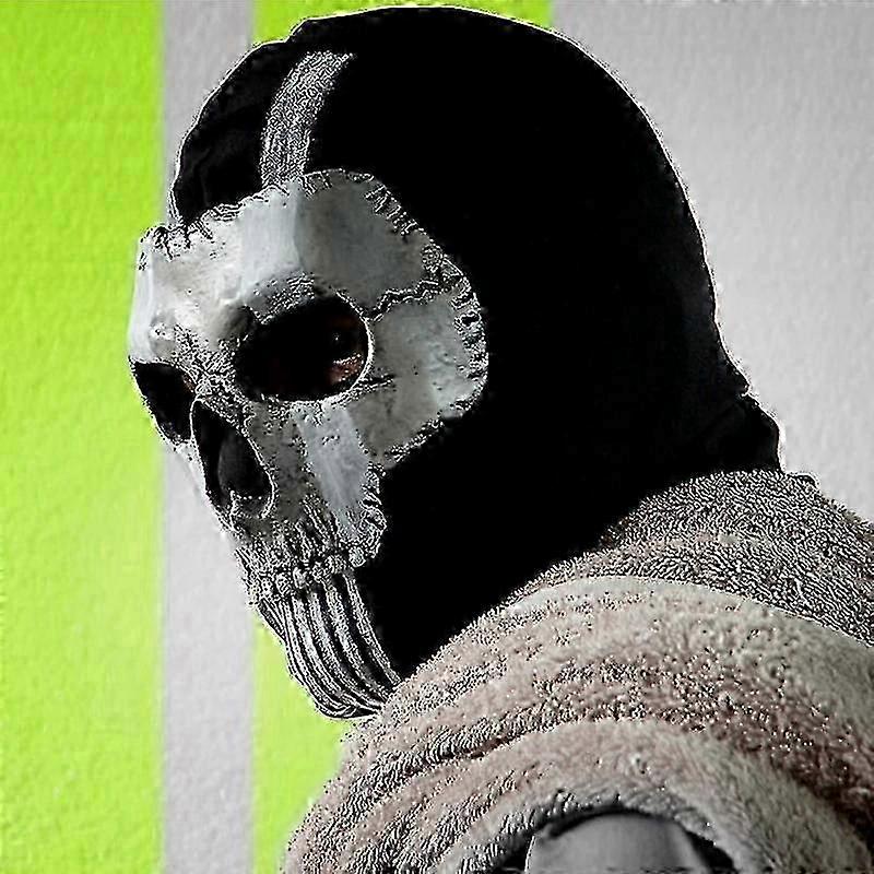 Ghost Mask V2 - Operador Mw2 Airsoft Cod Cosplay Airsoft Tactical Skull Full Mask -cljr_uisad