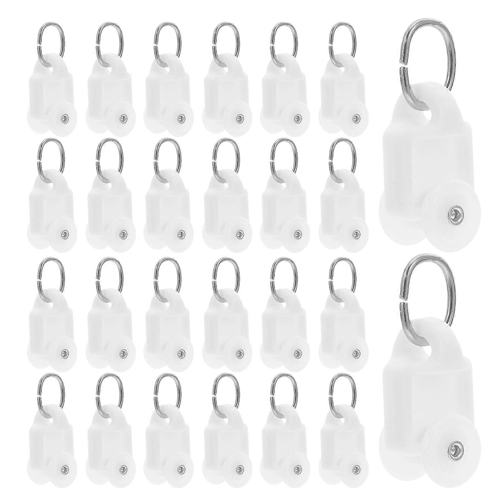 Ceiling Curtain Track Roller Carriers for Smooth Curtains 100Pcs