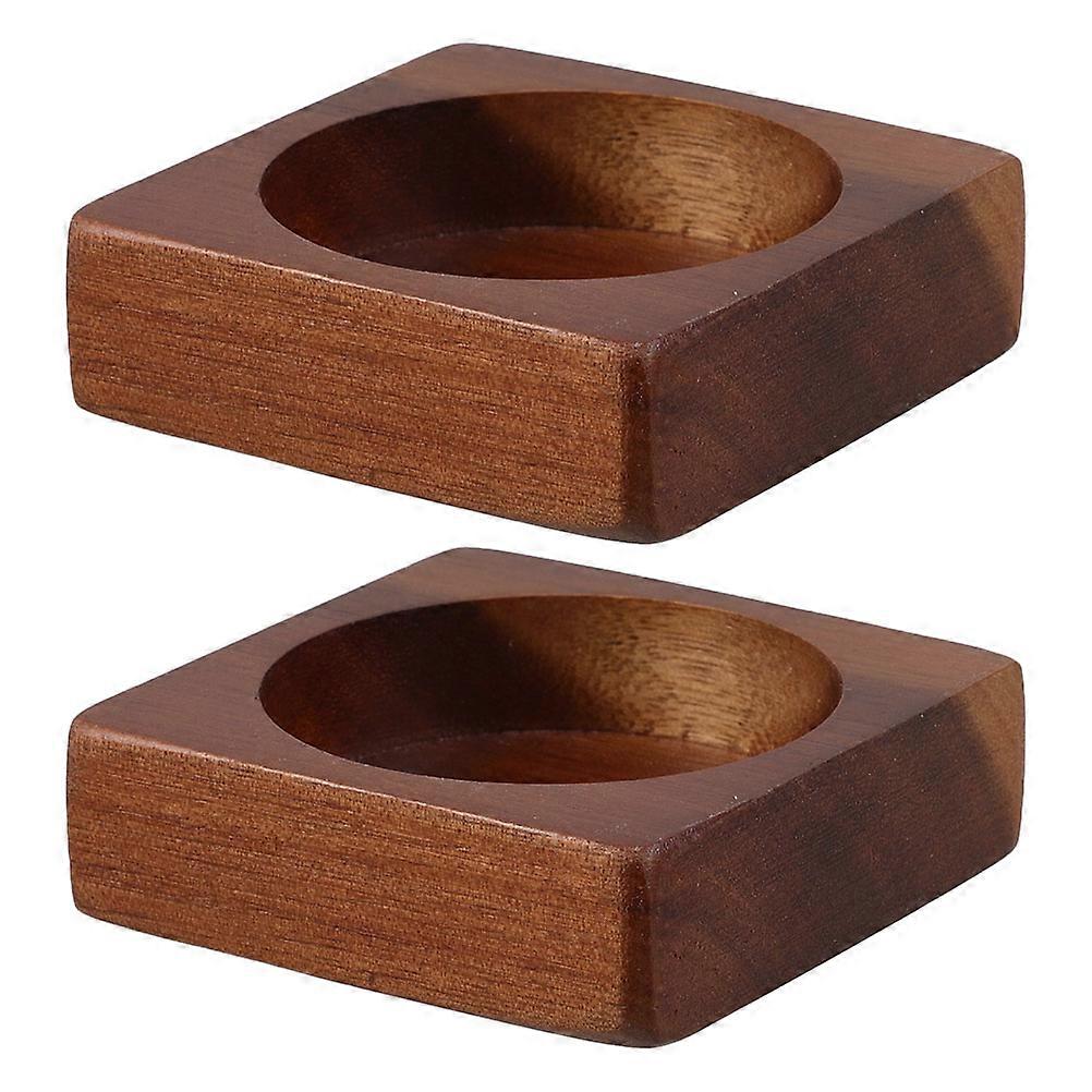 Support en bois pour moulin à café, pouvant contenir 2 ustensiles.