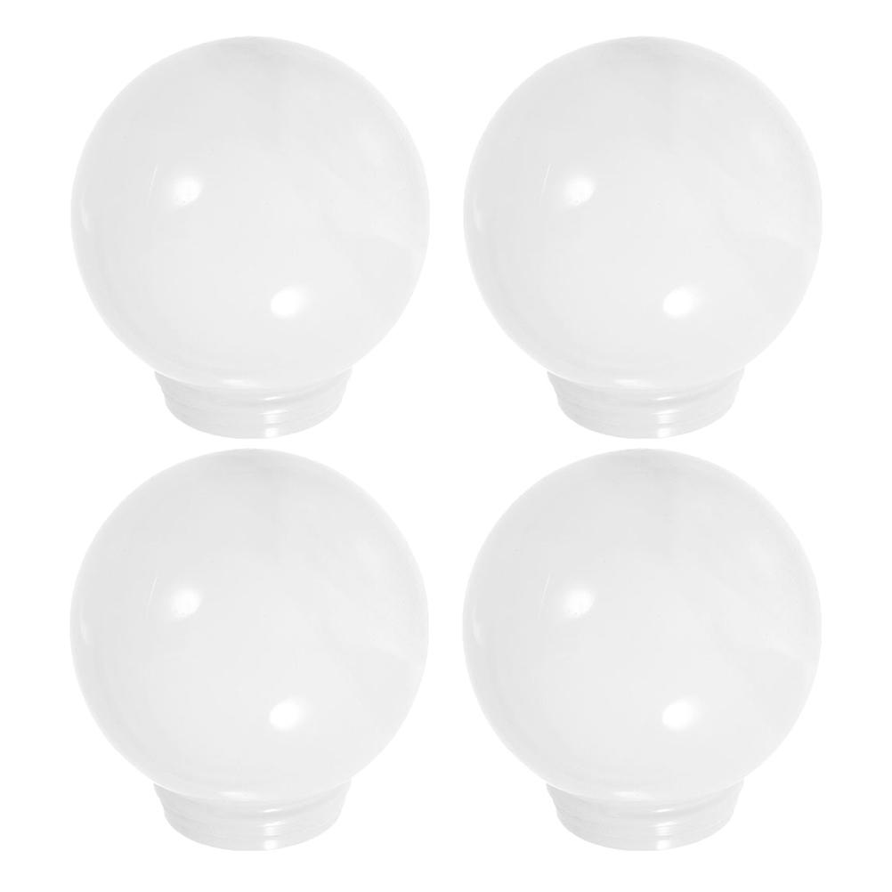 MLINS 4pcs Replacement Lamp Shade Acrylic Globe Lampshade for Outdoor Lighting Fixture Garden Lampshade Rounded Lamp Shade Replacement