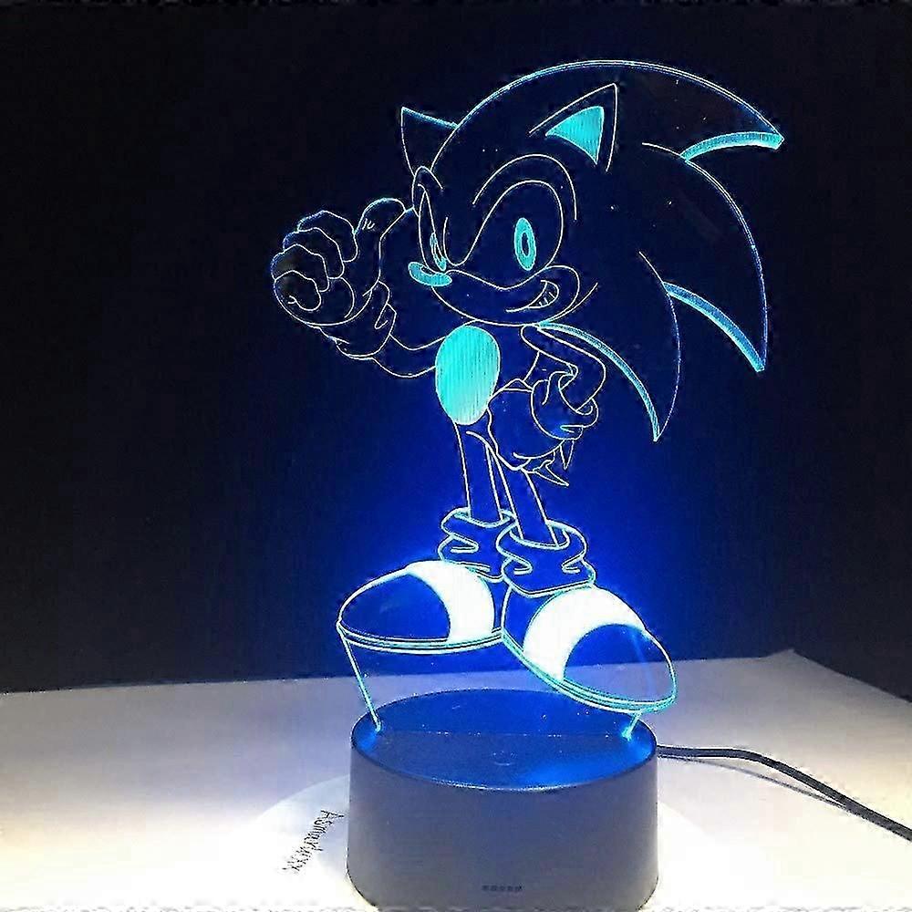 Lampka nocna 3D Sonic 1 Model i zmiana koloru