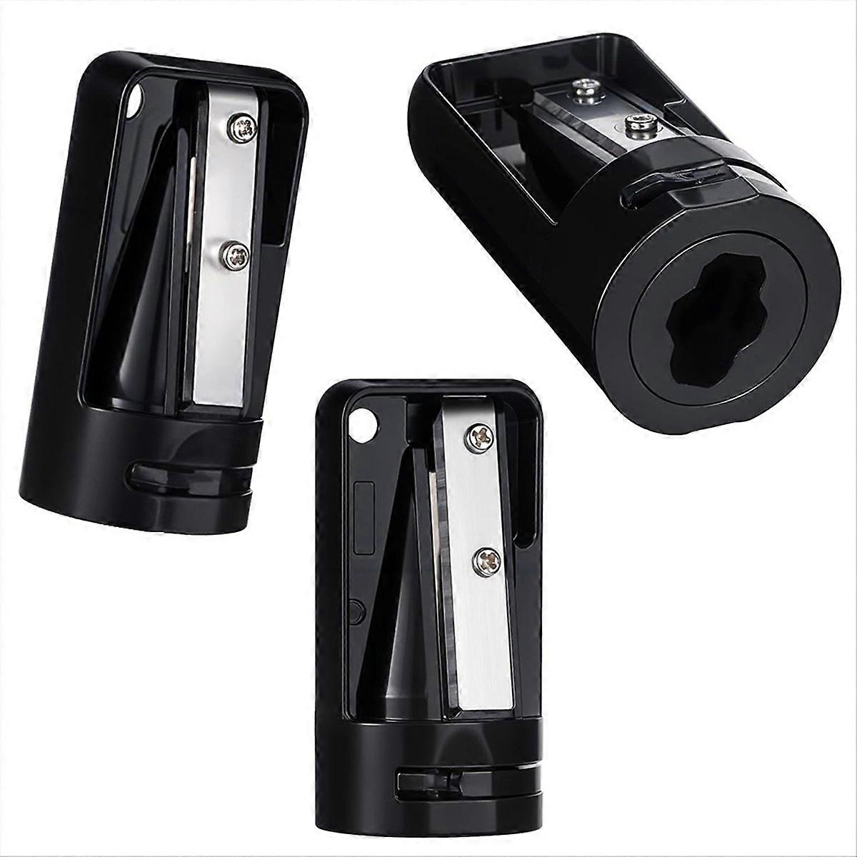 3 Pack Carpenter Pencil Sharpener,Manual Woodworking Sharpens, Black