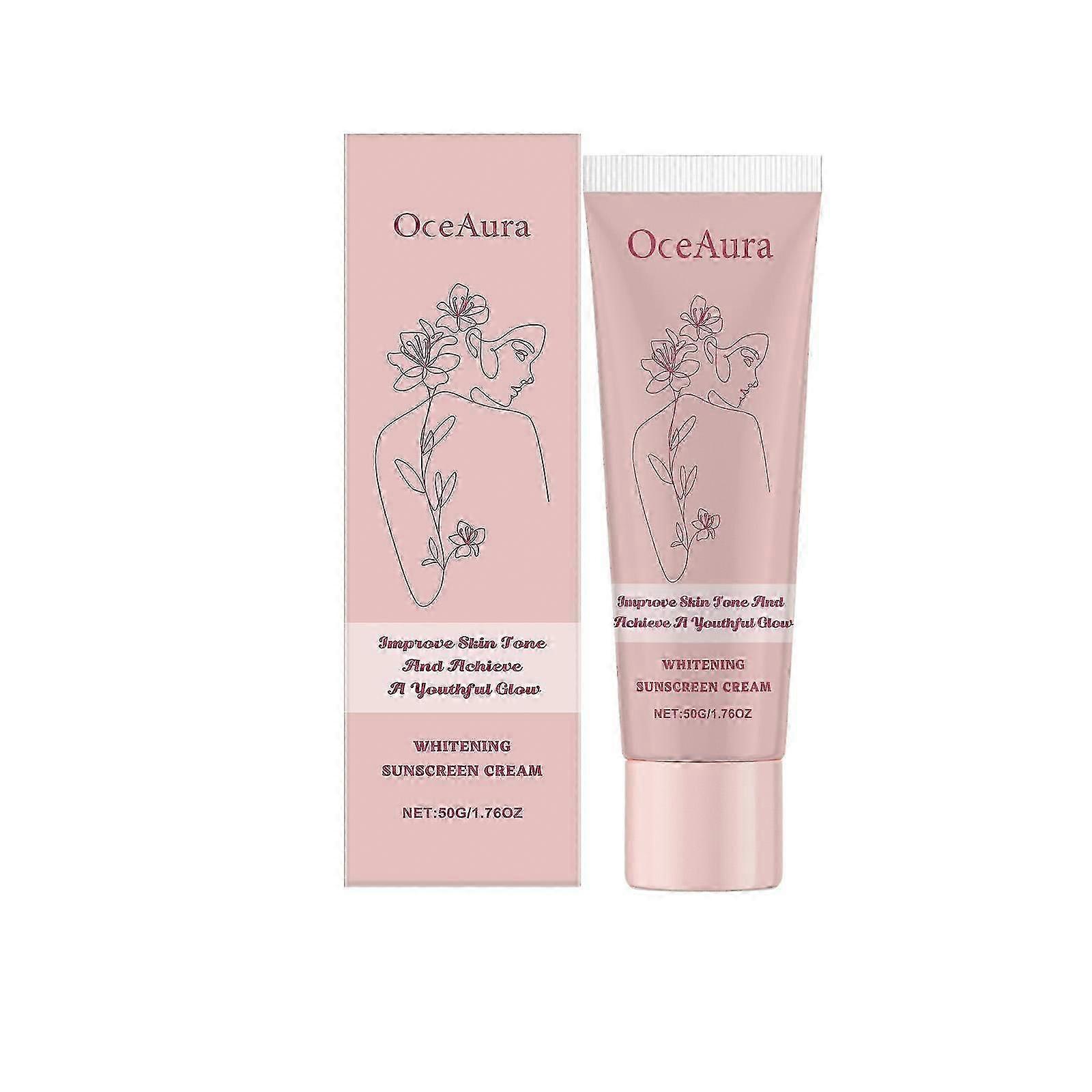 cream features titanium dioxide and ethyl hexyl methoxycinnamate