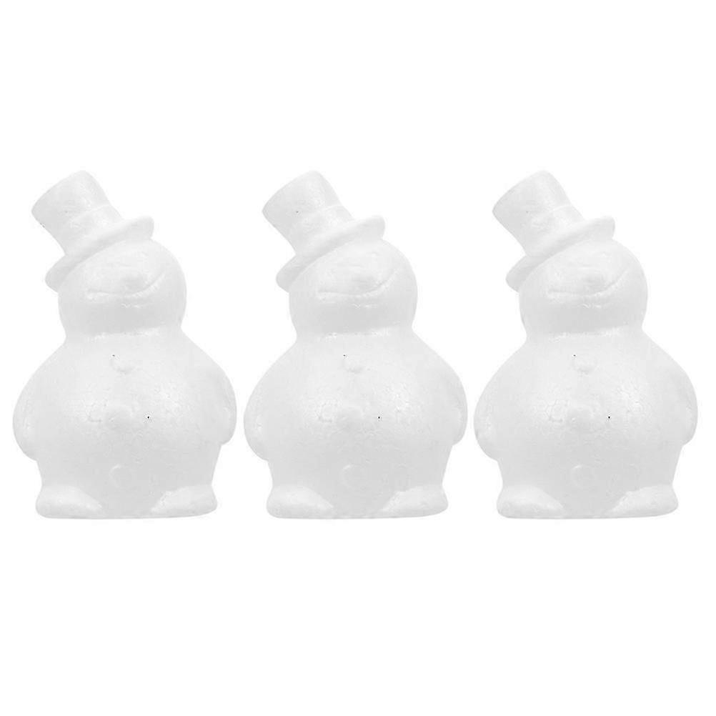 Nativity Ornaments Snowman Foam Balls: 3 Pcs DIY Styrofoam Shapes for Crafts