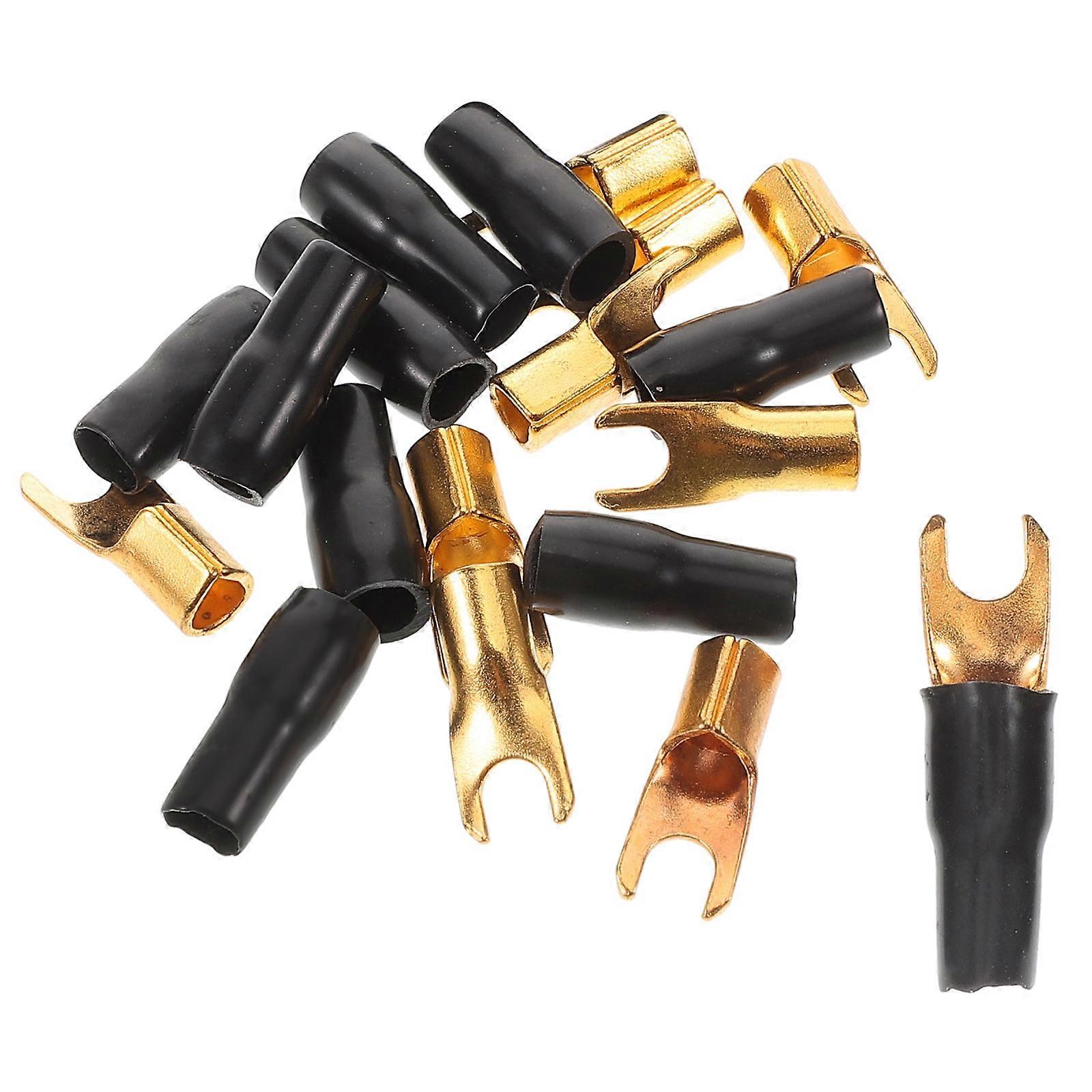 Car Audio Terminal Connectors for Speaker Wire 10Pcs Quick Connect Fork Spade
