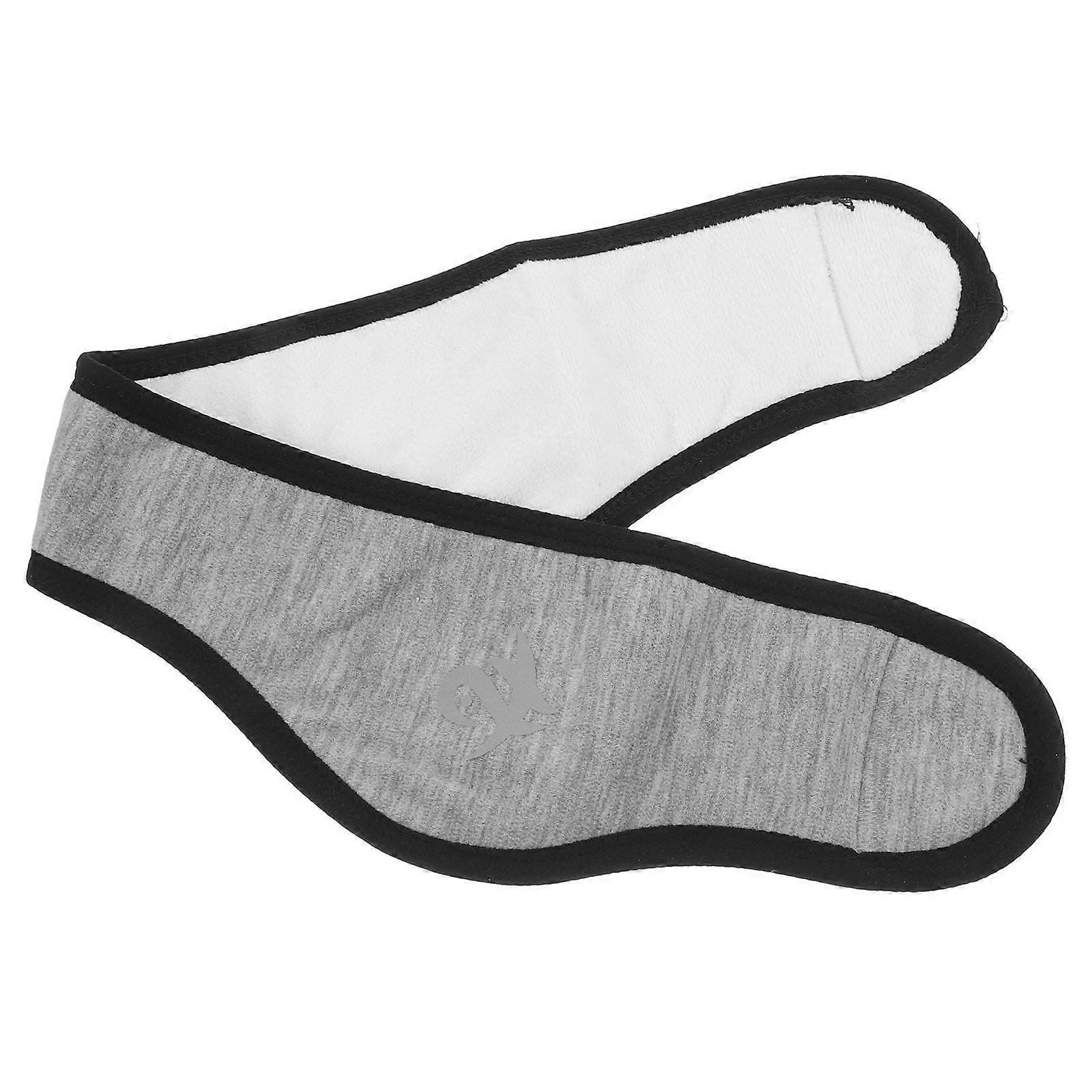 Sleep Ear Muff Adjustable Earmuff for Sleep Plush Light Grey