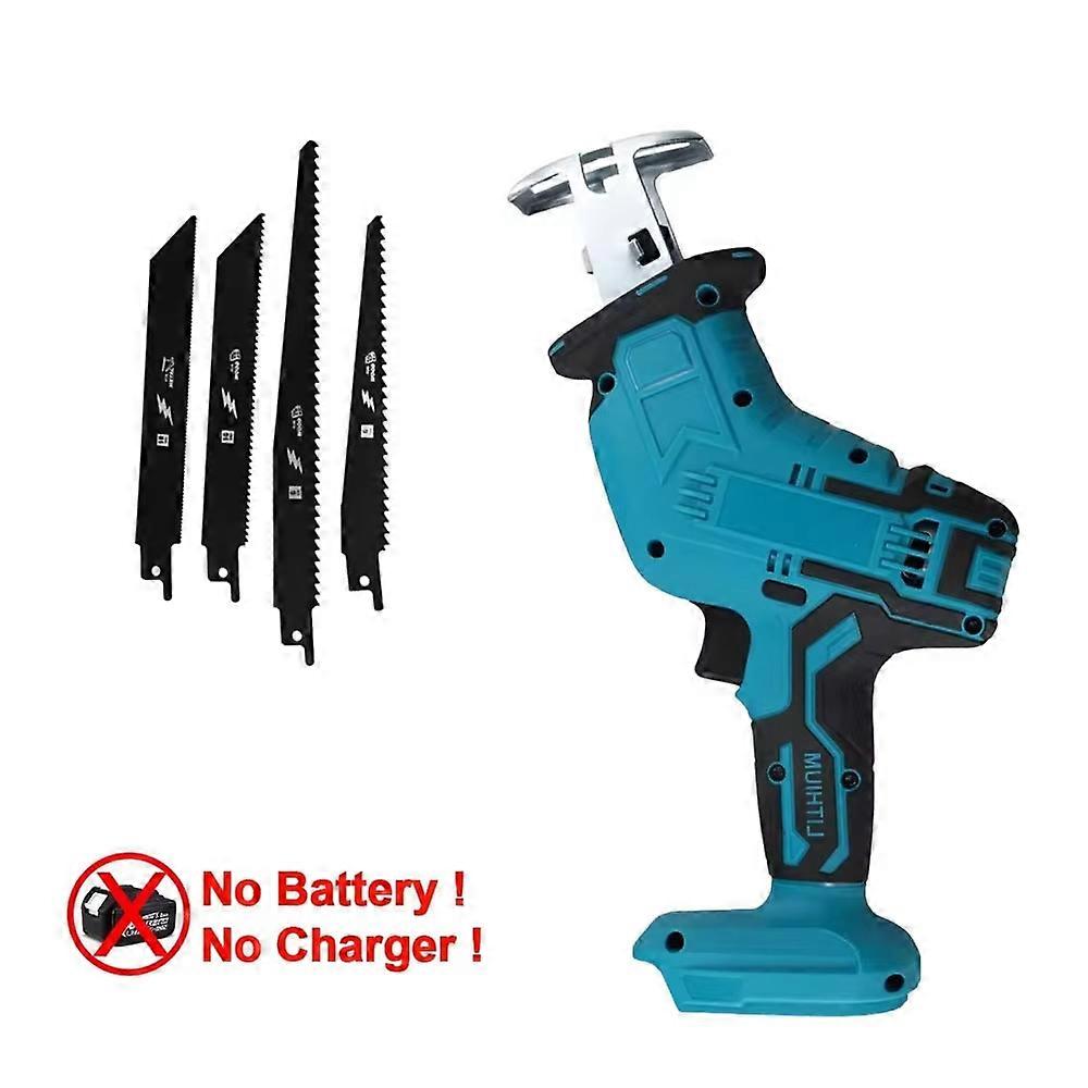 Cordless Reciprocating Saw 18V-21V no Battery Adjustable Speed Chainsaw Wood Pipe Cutting Reciprocating Saw Power Tool