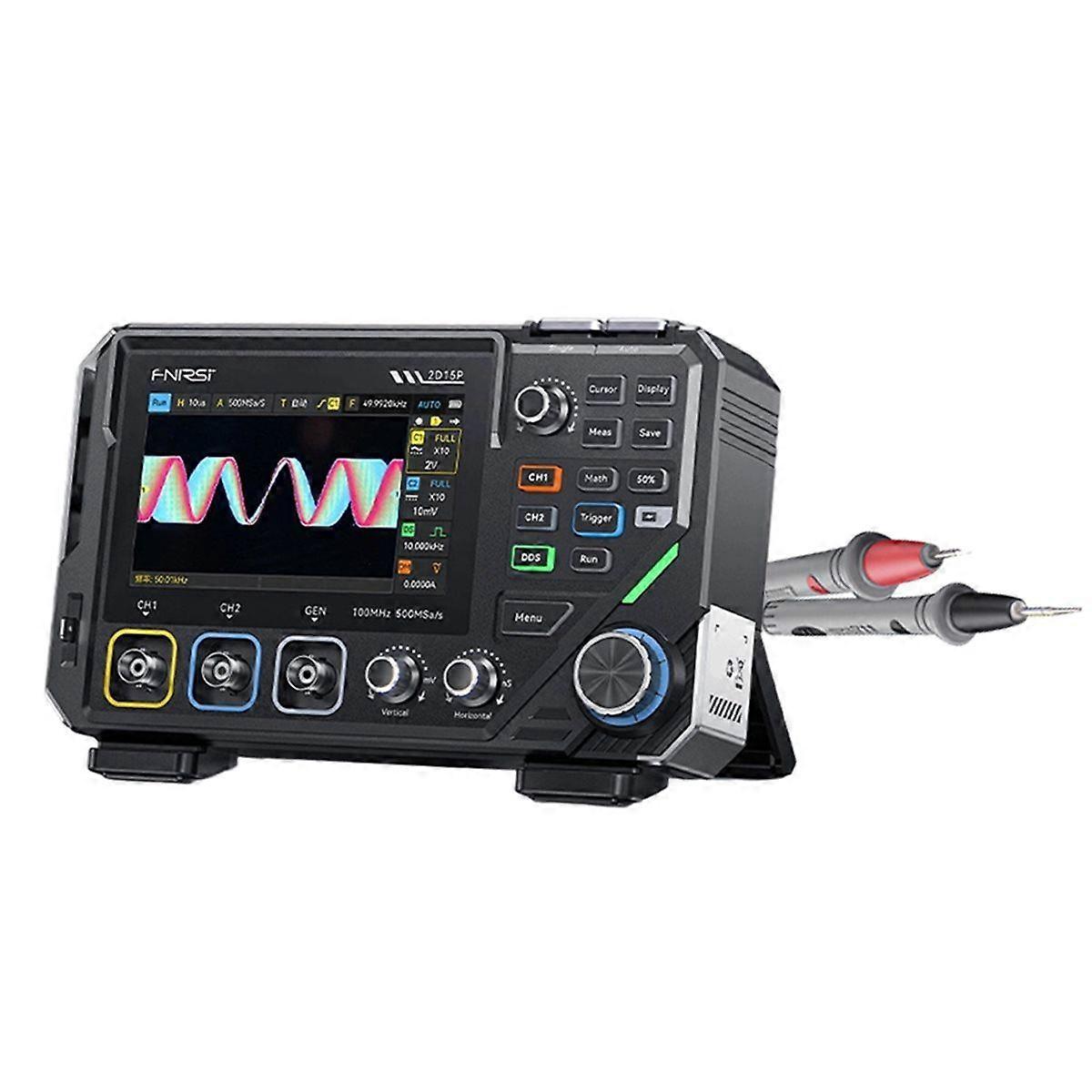 2D15P Digital Oscilloscope Multimeter Signal Generator 3IN1 Touch Screen 2Channel 100MHz Bandwidth