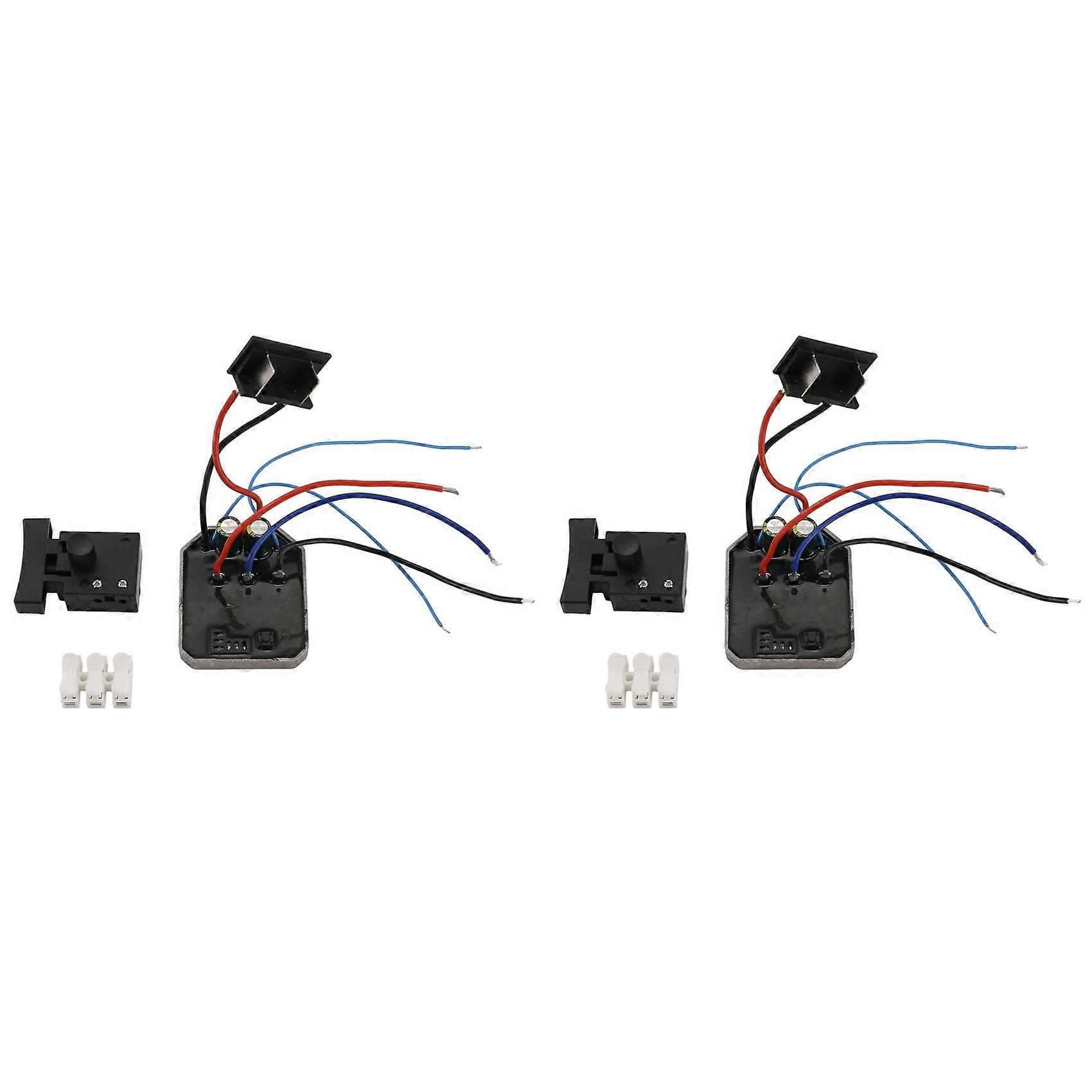 2X Brushless Angle Grinder Controller Switch Assembly for Dayi Plug Lithium Electric Angle Grinder Control Board