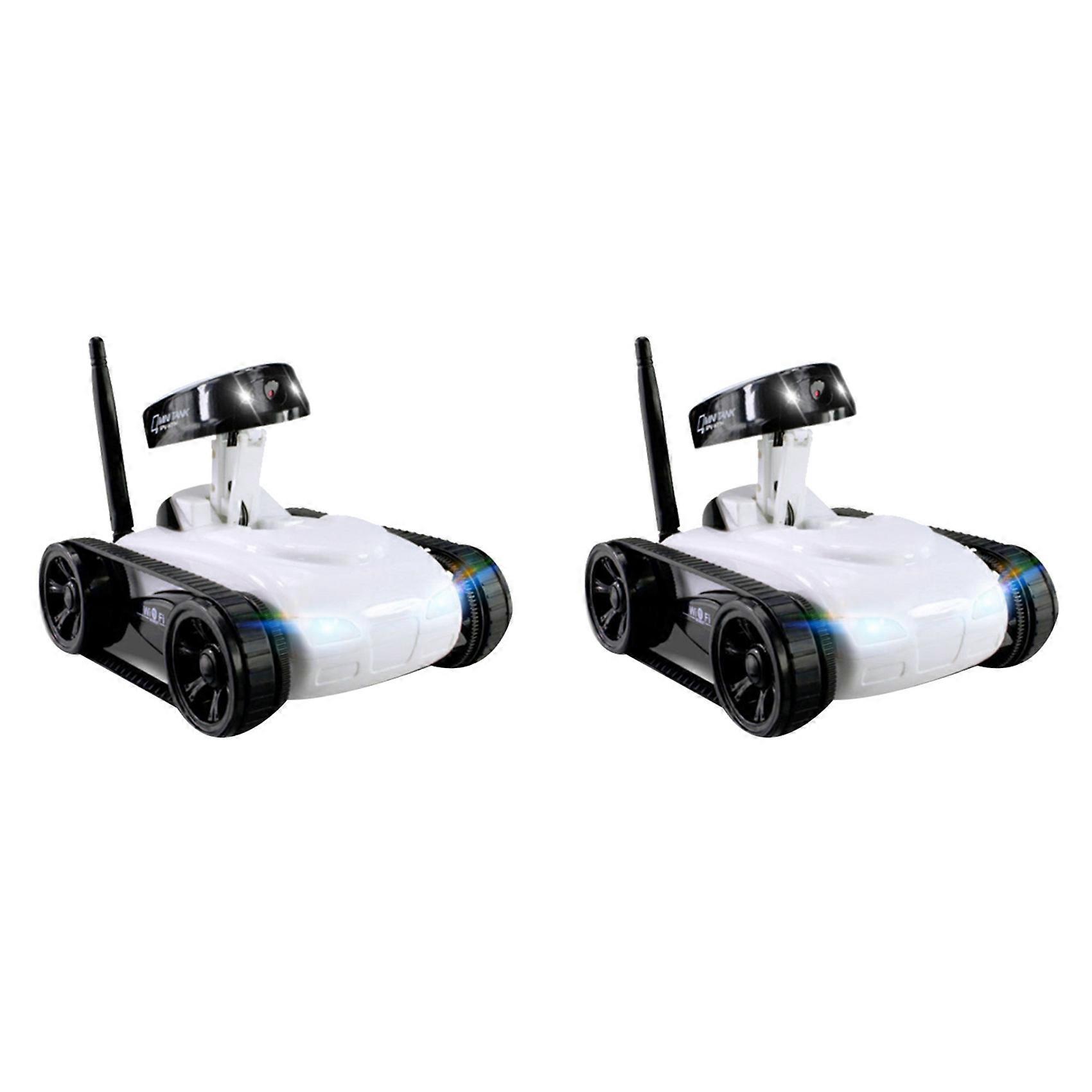 2X FPV WIFI RC Car Real Time Quality Mini Camera Video Remote Control Robot Tank Intelligent APP Wireless Toy for Kids