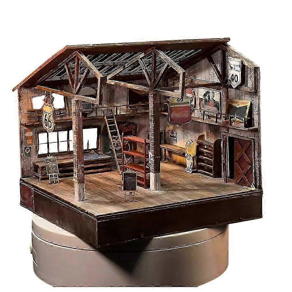 1:64 Diorama Warehouse Boxes Model Display Garage Scene Prop Model Accessories