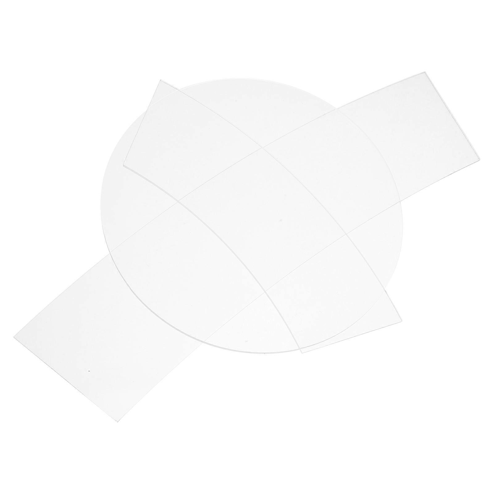 Transparent Acrylic Sewing Measuring Tools for Cloth 3Pcs Quilt Ruler Set