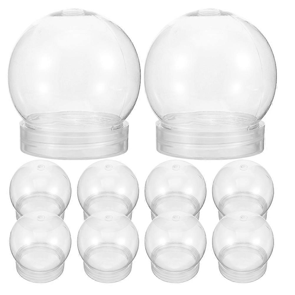 DIY Snow Globe Plastic Globe for Multi-Use Craft 20Pcs Transparent Containers