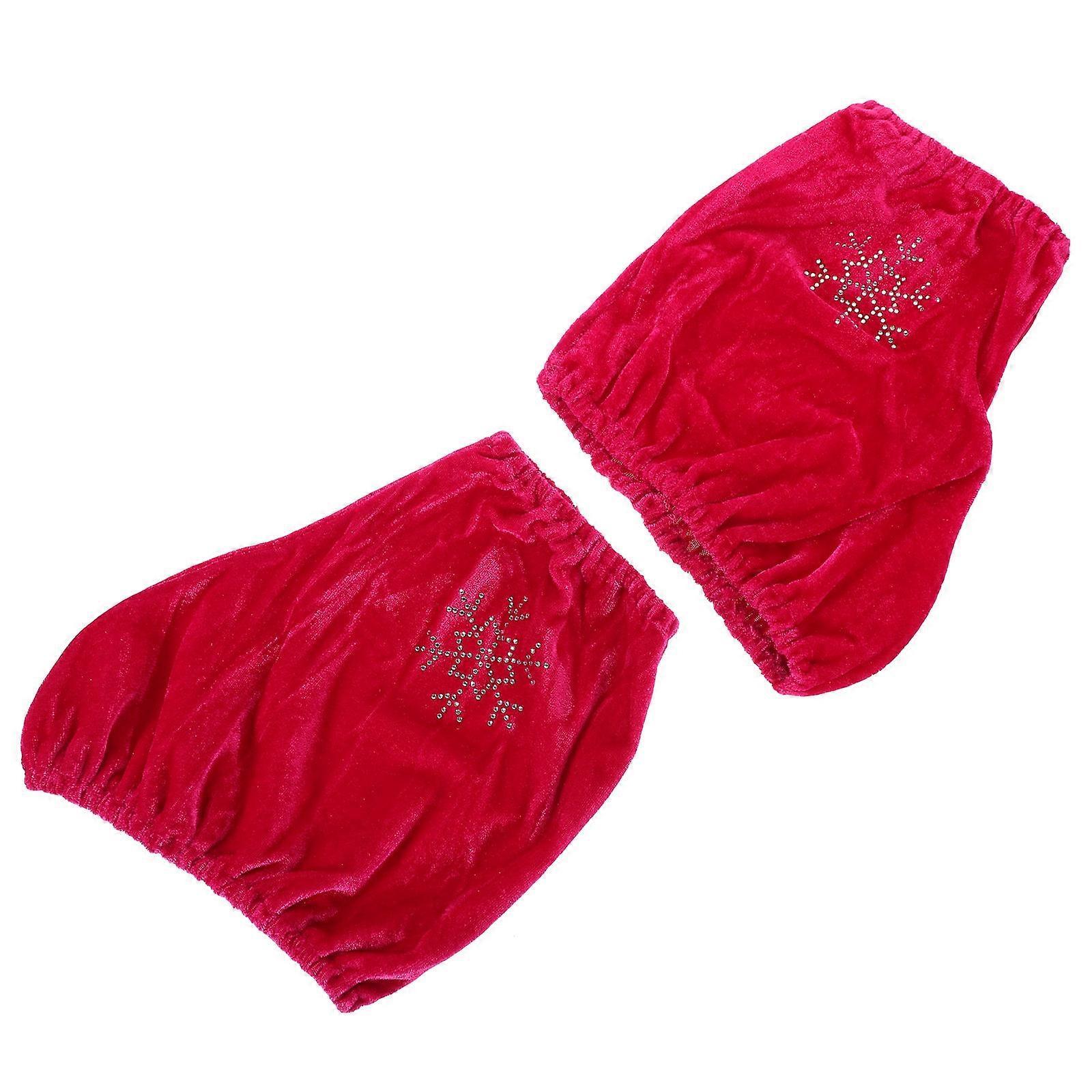 Pink Skate Covers Skating Boot Sleeve Cover with Elastic Ice Skates Guards 1Pair