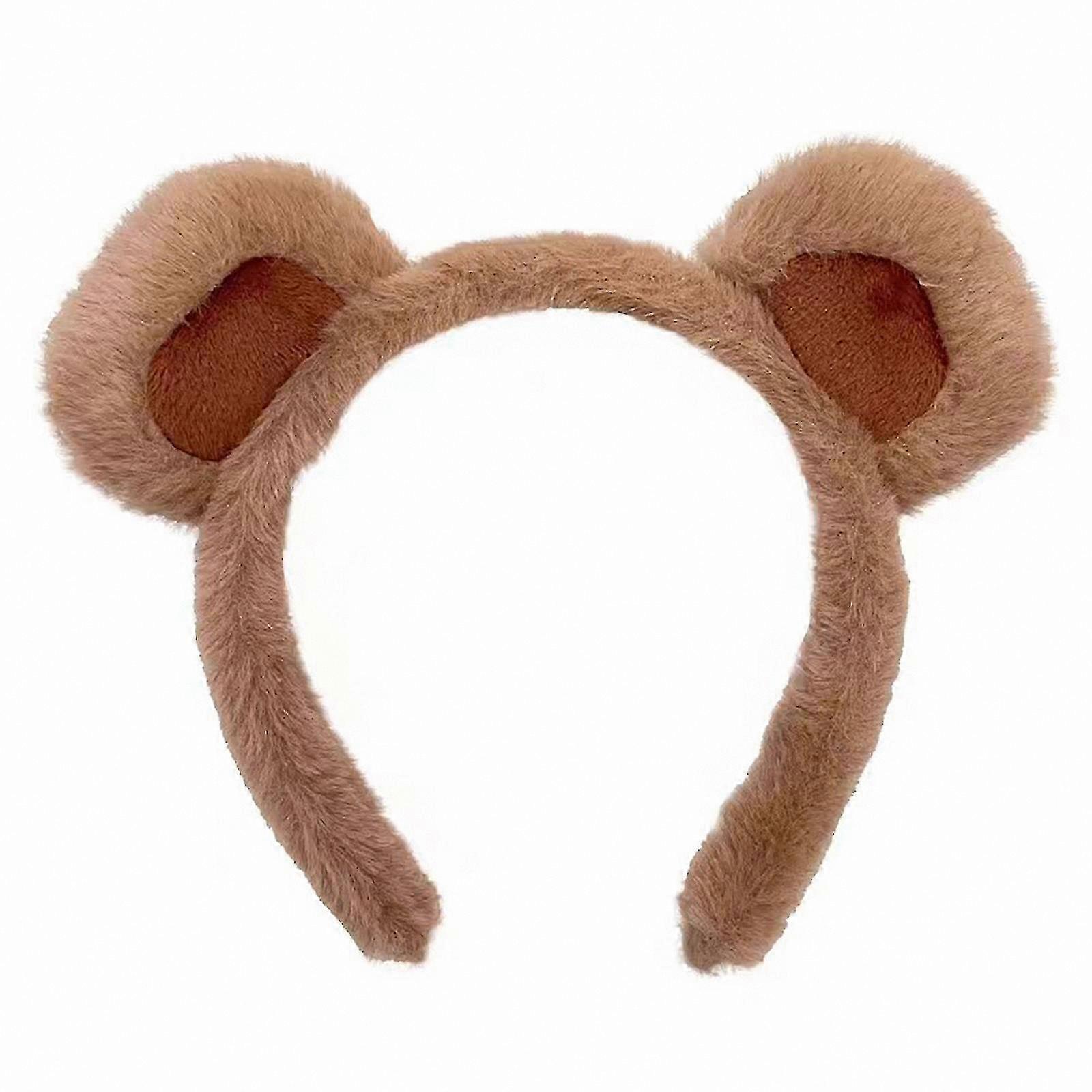 Fuzzy Animal Headband with Bear Ears for Festive Events and Parties PUW10173-1