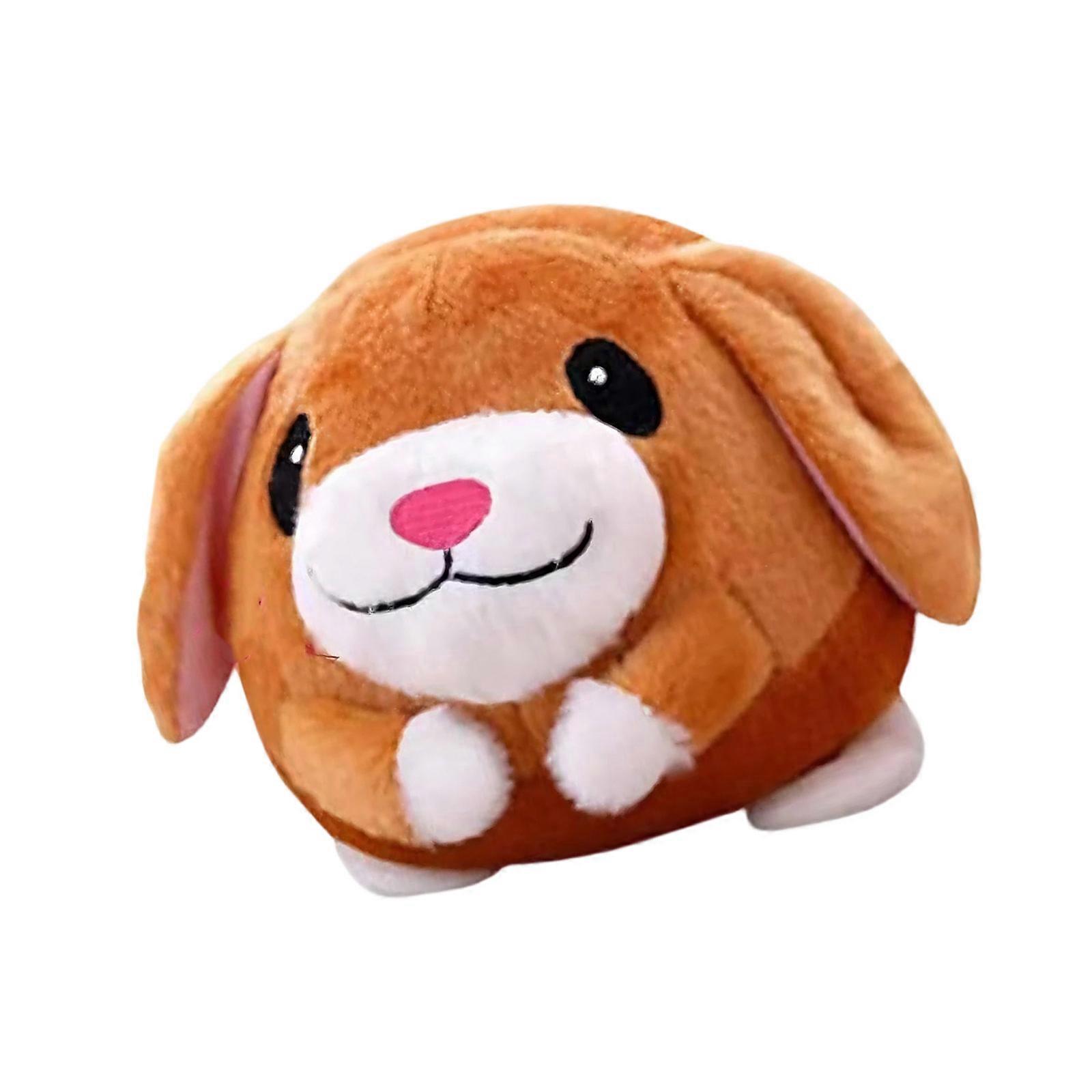 Dog Interactive Teasing Ball Plush Pig with Vibrating and Bouncing Features for Active Play Multicolor