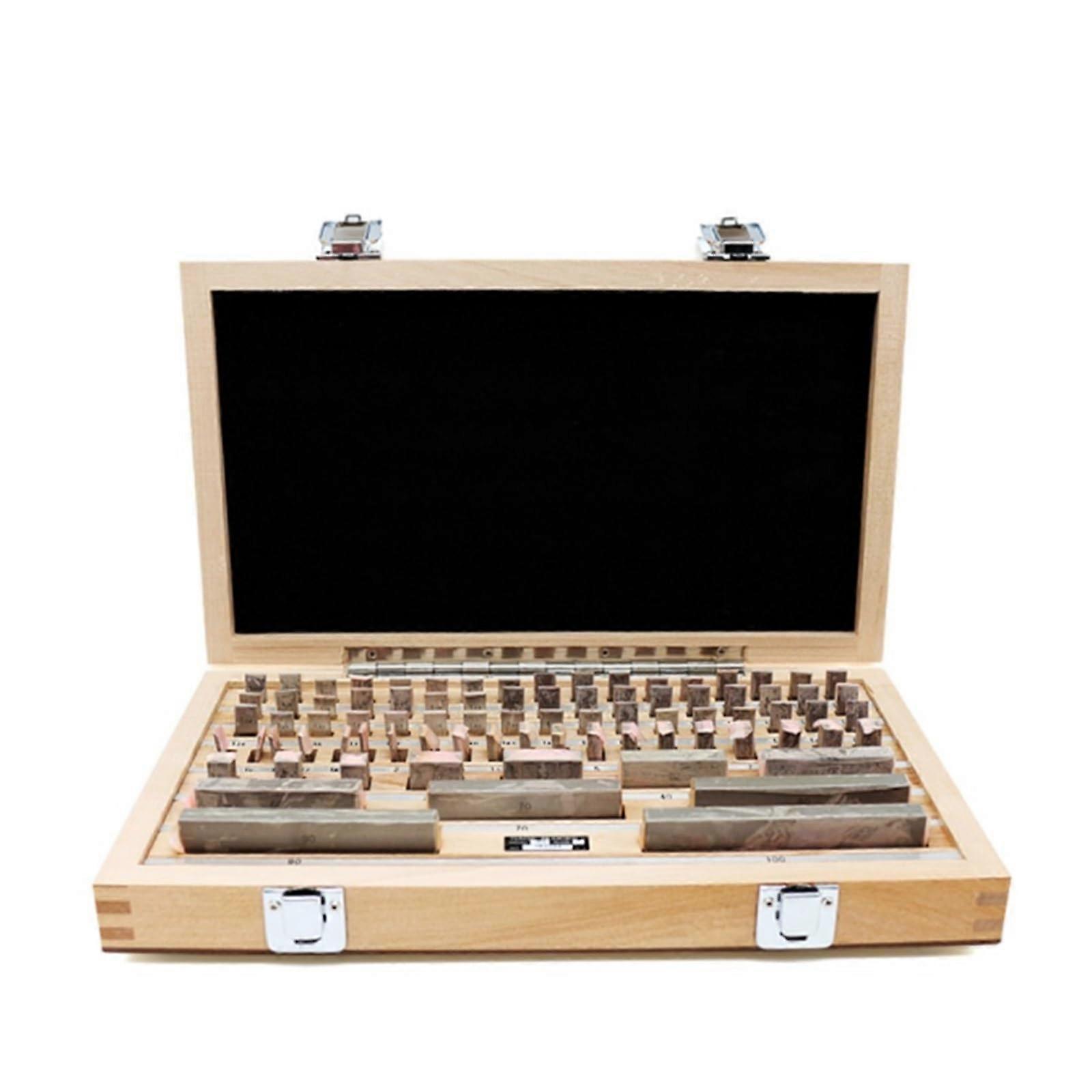 122 Piece Grade 0 Steel Gage Block Set with Certificate for Precision Measurement