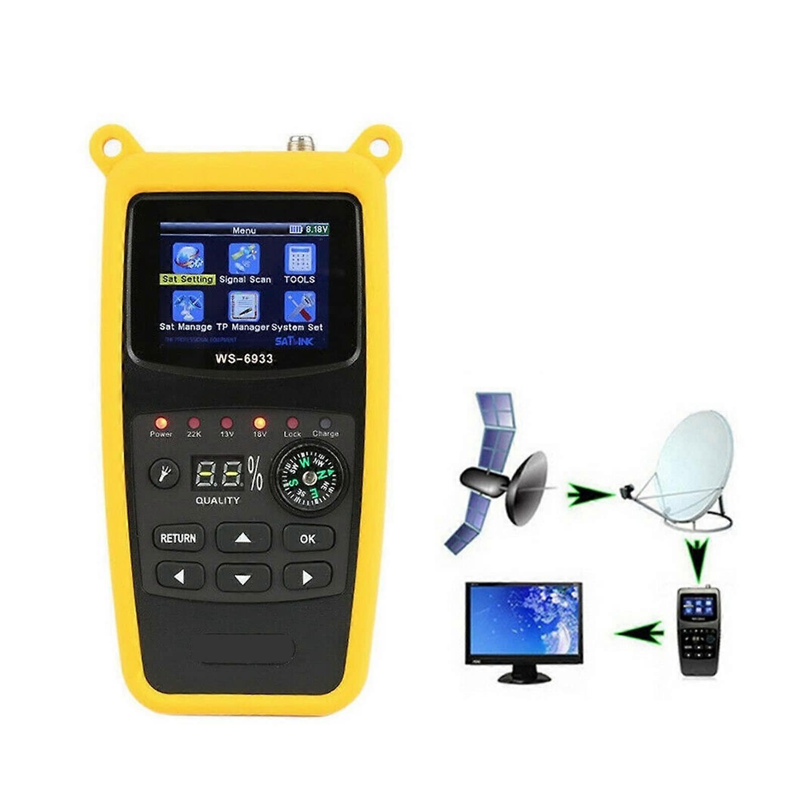 Satellite Signal Finder DVBS2 Meter 9502150MHz with LCD Screen for Precise Dish Alignment