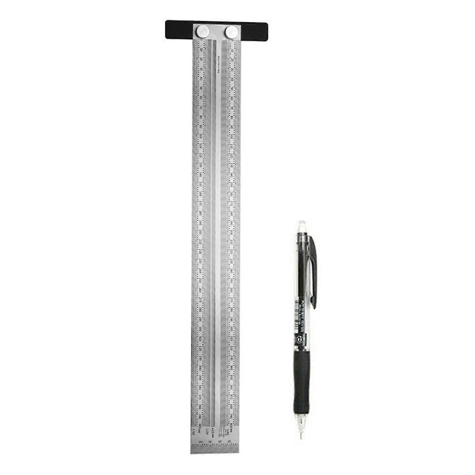 Stainless Steel Precision Marking Measuring Scale Ruler Pen Woodwork Accessory