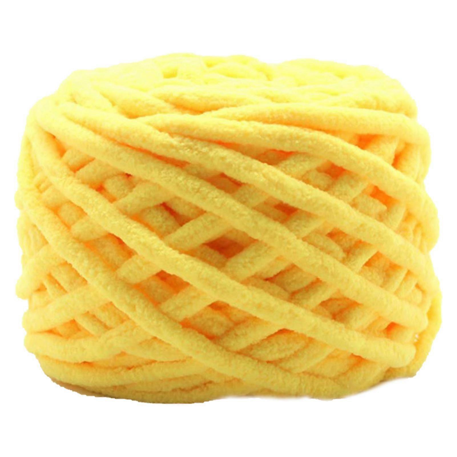 1 Roll 32m Yarn Soft Wide Usage Polyester Hand Woven Diy Craft Crochet Yarn For Patchwork