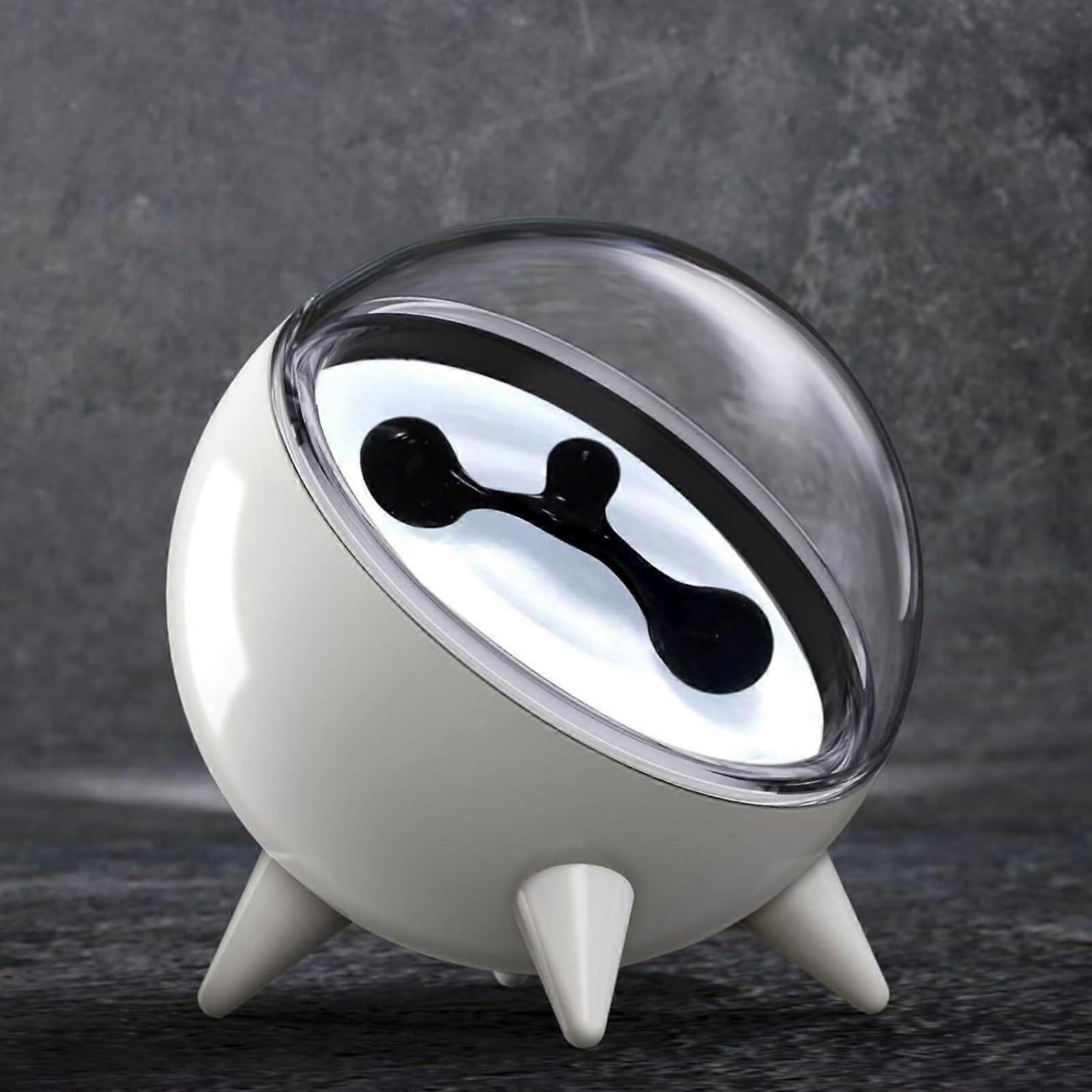 Ferrofluid Speaker with Magnetic Liquid Sound Reactive Display and MusicSynced Visuals White