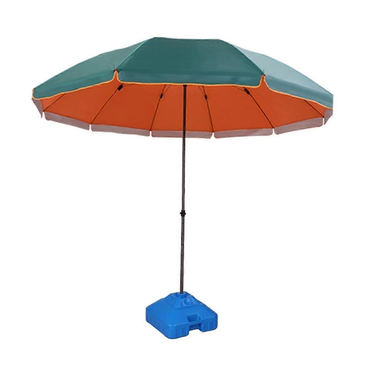 Patio Umbrella with Base UV Resistant Waterproof Double Layer Shade for Garden Deck Pool 7.2FT