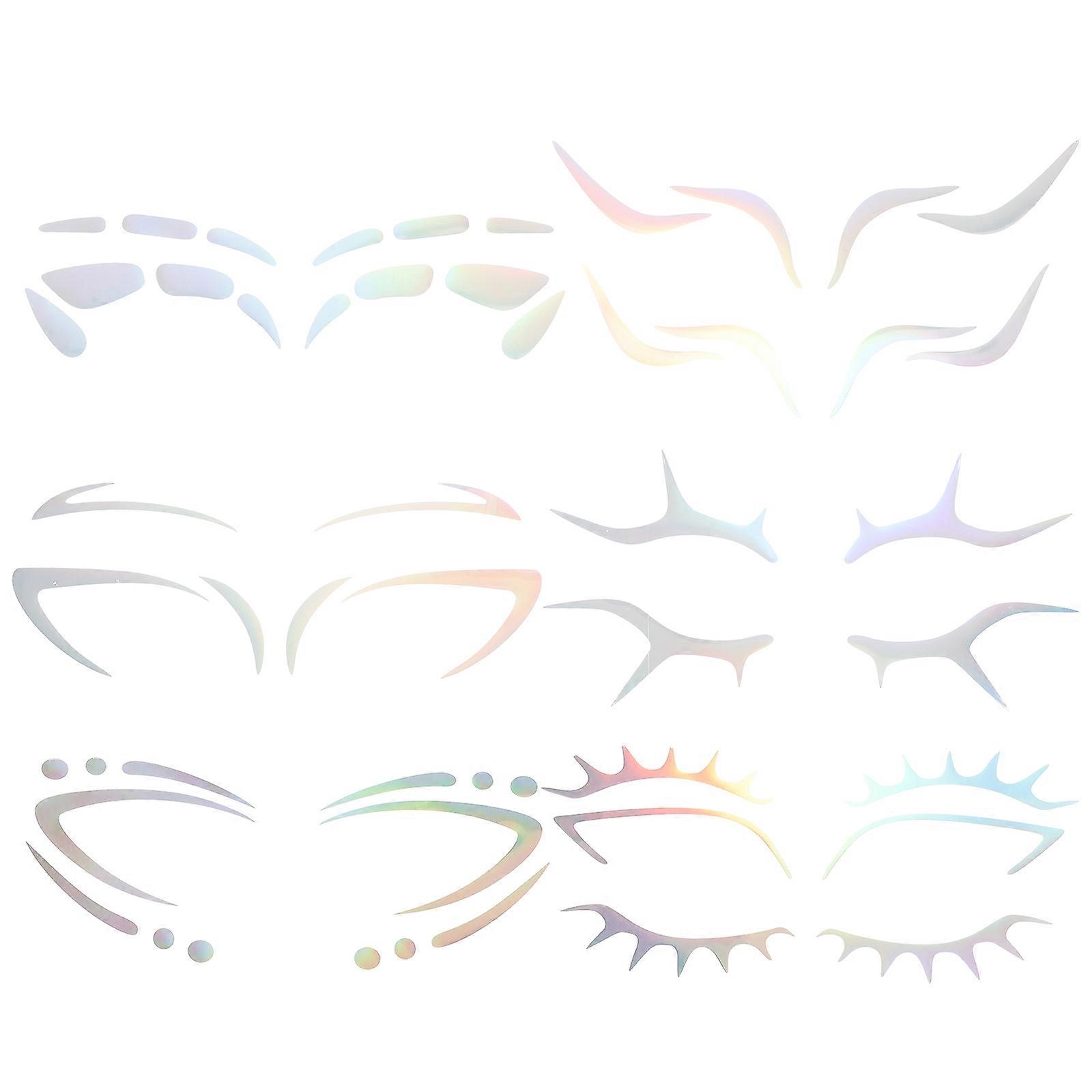 Makeup Eye Stickers for Temporary Eyebrow 6Pcs Set