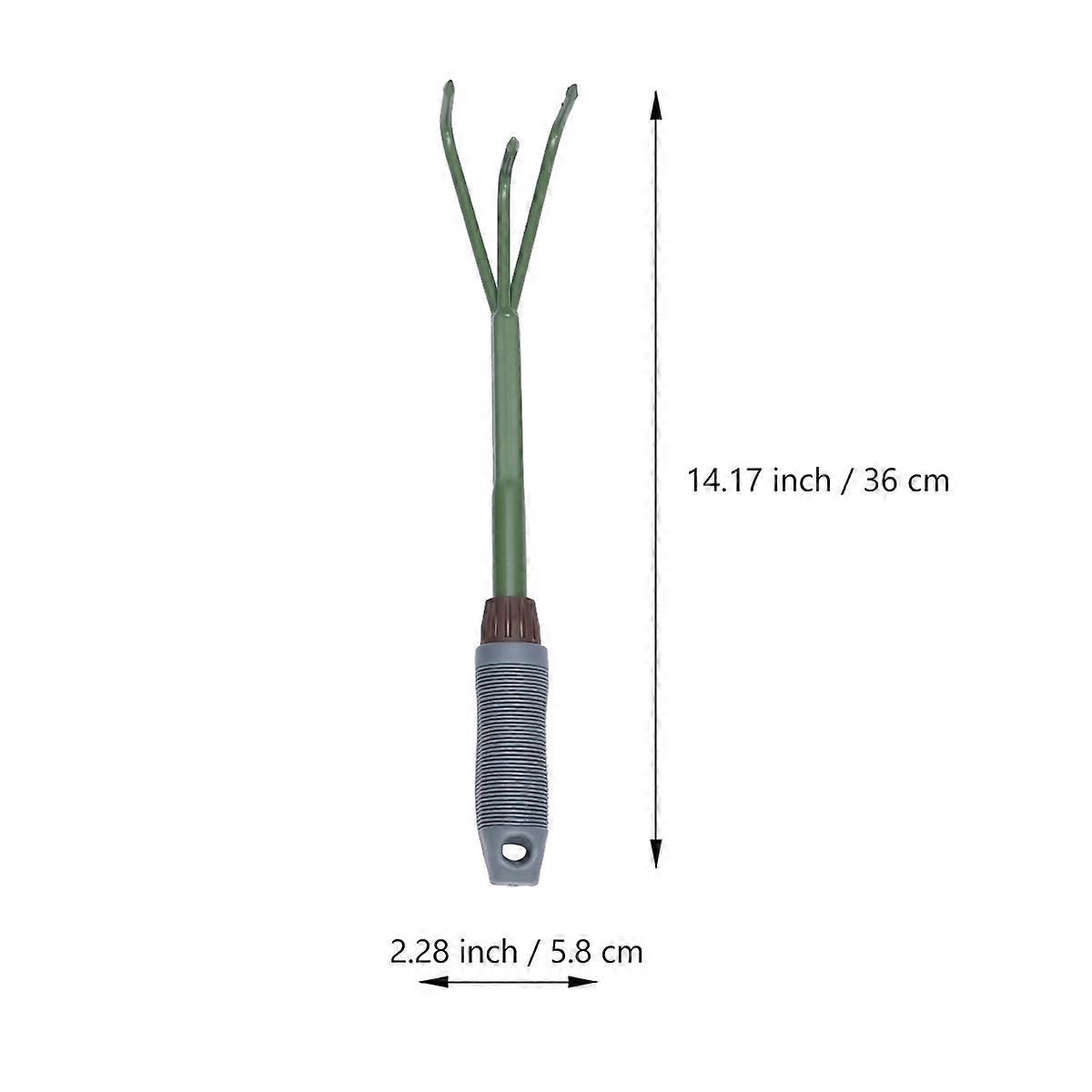 Garden Rake Three Teeth Rake for Park Use Portable Gardening Kit