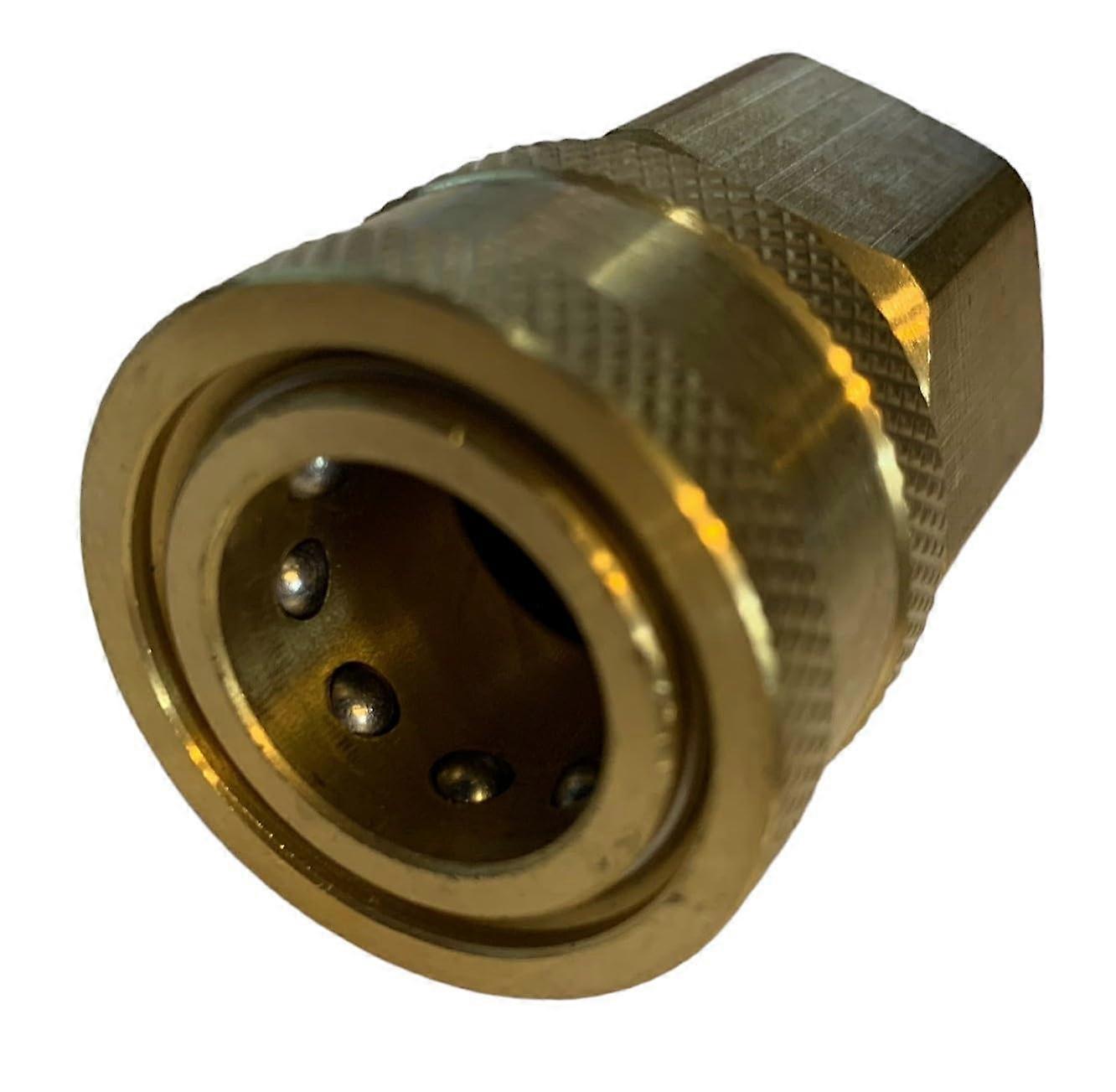 Pressure Washer Quick Connect Coupler 1/2 NPT Female Socket 7/8 Inch Thread Durable Brass