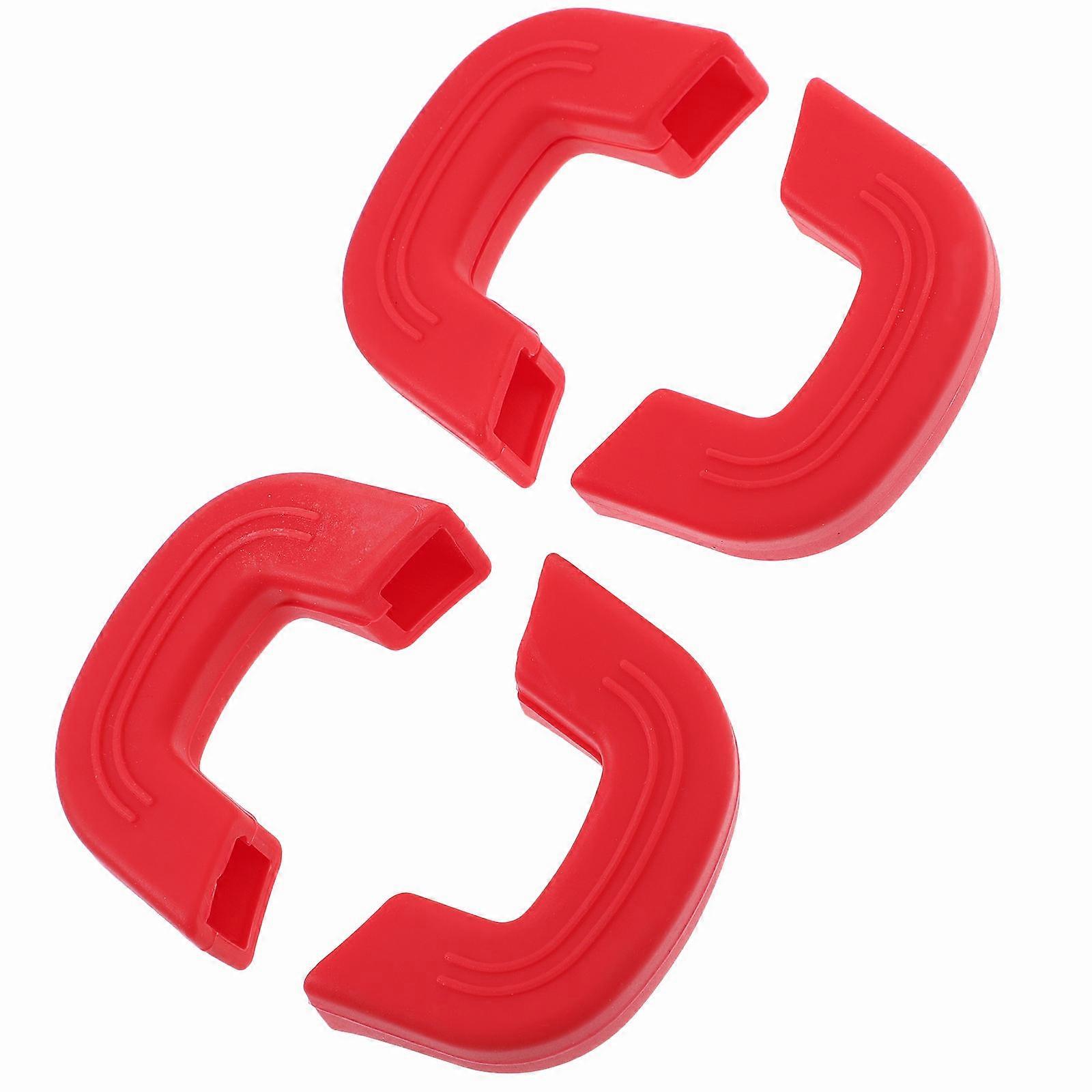 Heat-Resistant Pot Handle Covers Silicone for Home Use 4Pcs