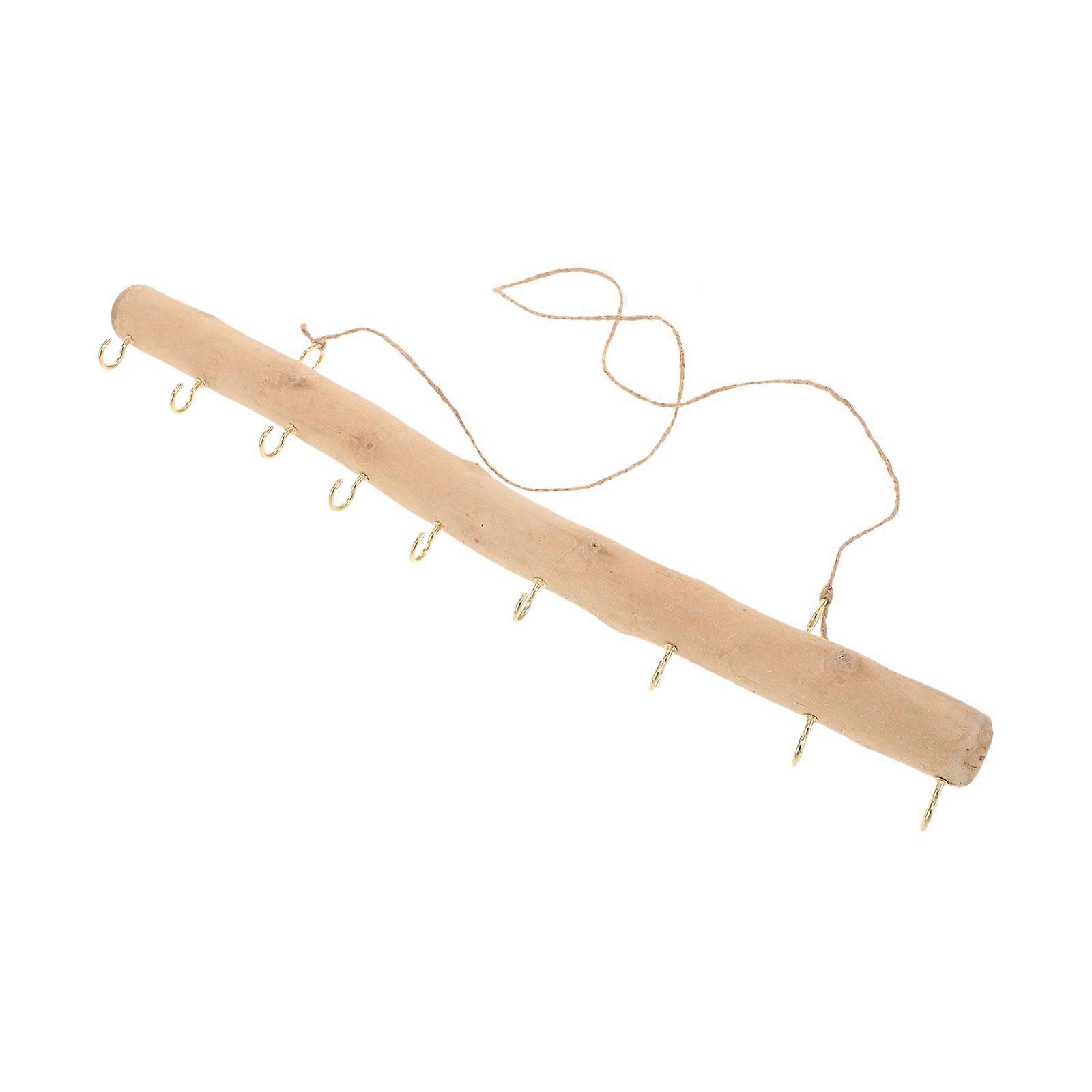 Wood Branch Hook Floating Hook for Wall Mounted Organizing