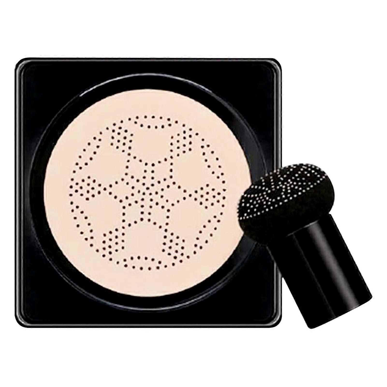 BB Cream Air Cushion Foundation with Mushroom Sponge, LongLasting Matte, Deep Moisture Coverage