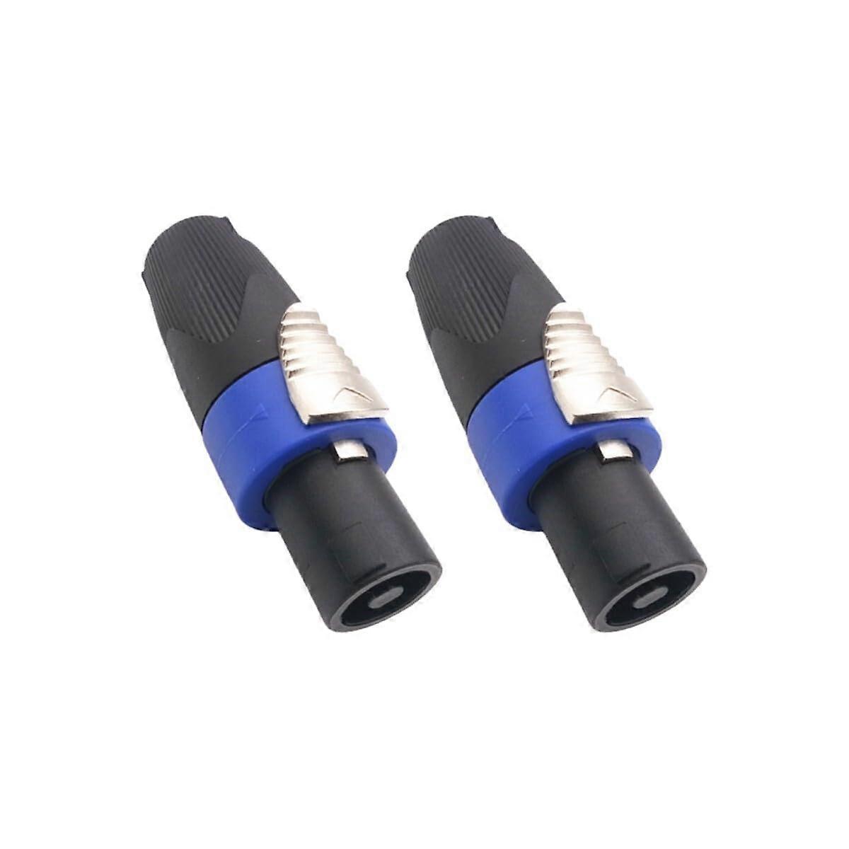 2 Pcs NL4FX 4 Pole Cable Connector Replacement for SpeakON with Secure Locking and Durable Metal