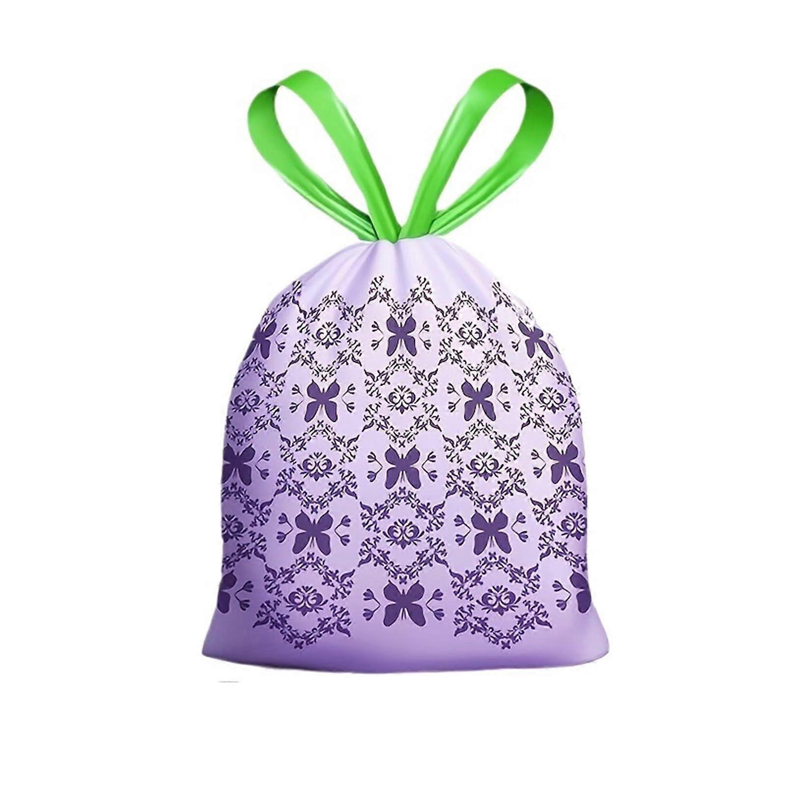 Lavender Scented Trash Bags 50 Pack with Drawstring Handles, Large Capacity LeakResistant Kitchen Use