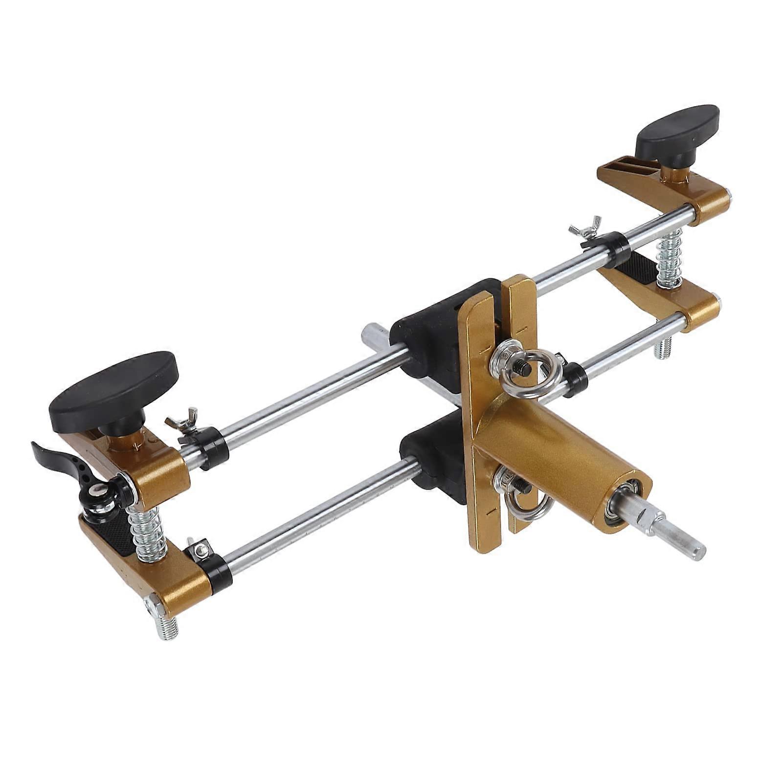 Adjustable Door Lock Mortiser Jig with Double Slide Rail for Interior Woodworking Installation Kit