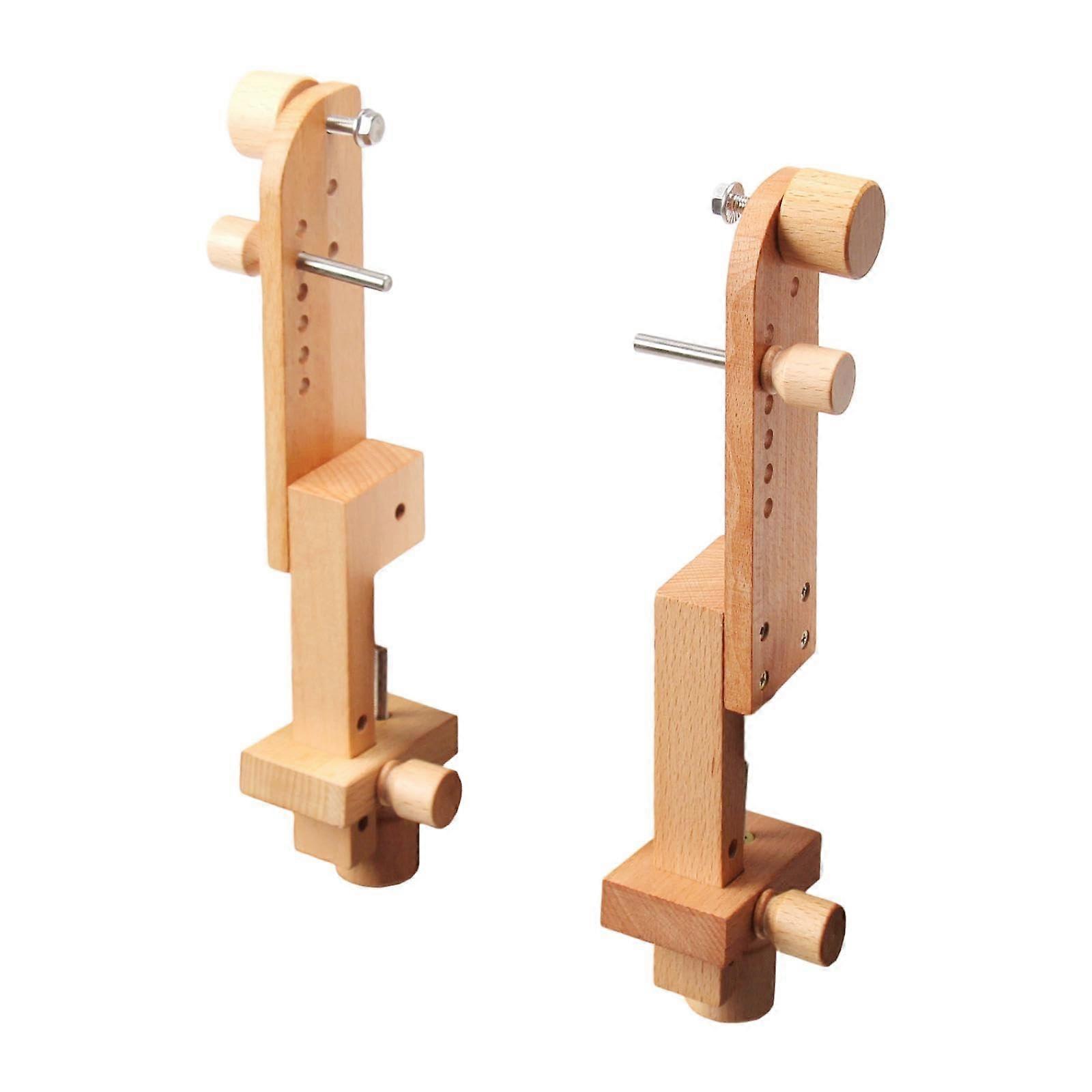 Adjustable Wooden Embroidery Hoop Stand with Table Clamp, Ergonomic MultiAngle Cross Stitch Frame